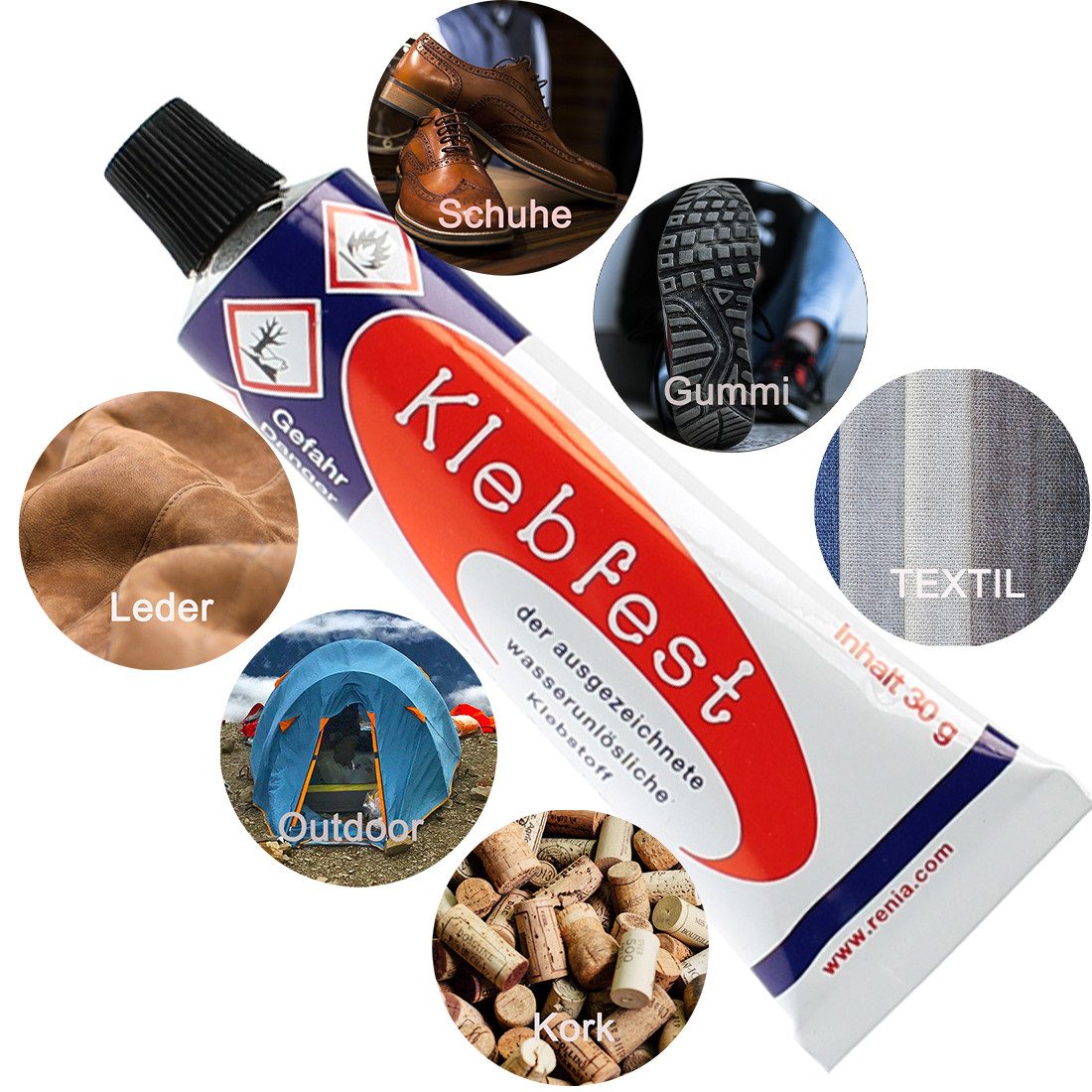 Renia Klebstoff Renia Klebfest 30g Tube, (1-tlg) günstig online kaufen
