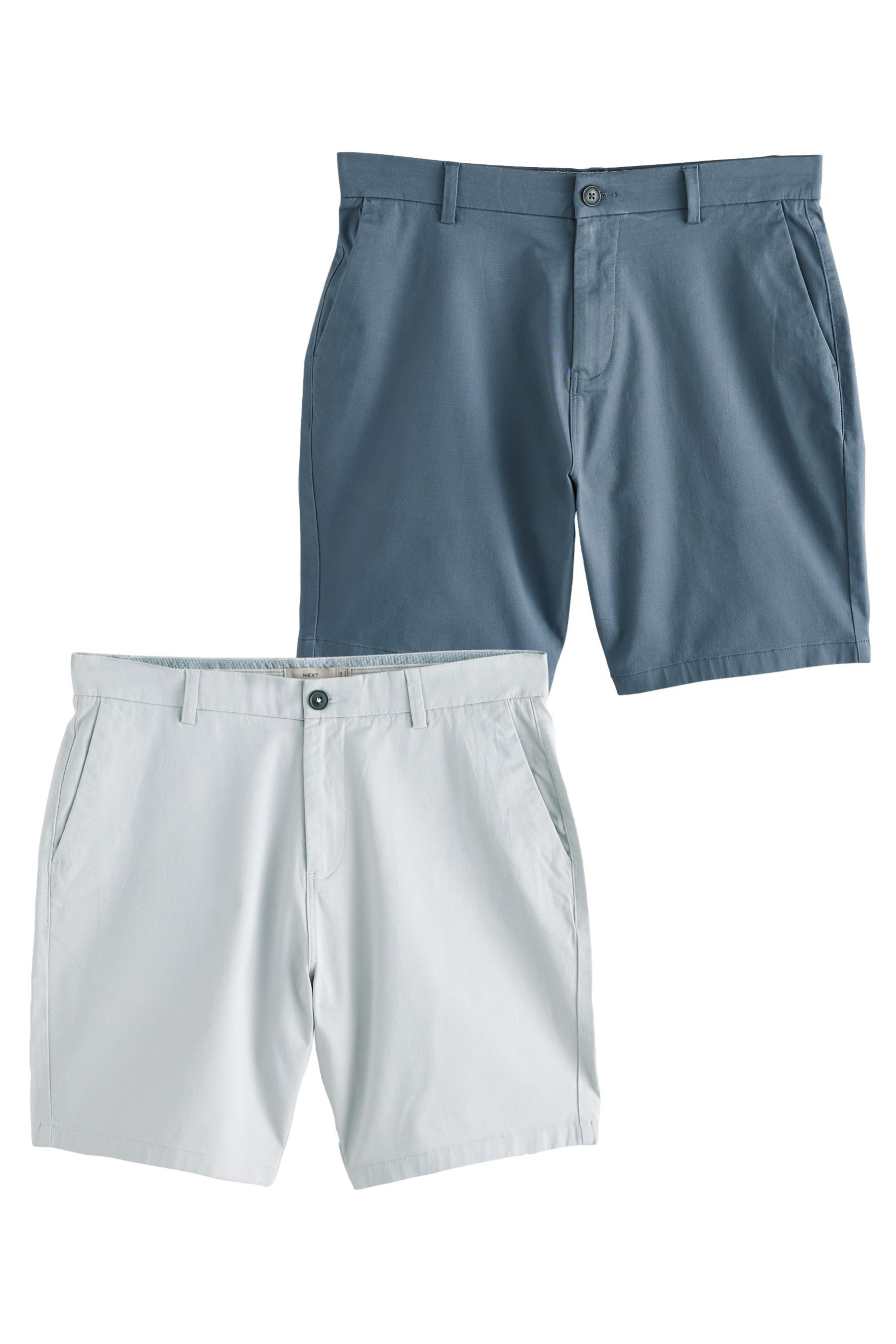 Next Chinoshorts Straight Fit Stretch-Chinoshorts, 2er-Pack günstig online kaufen