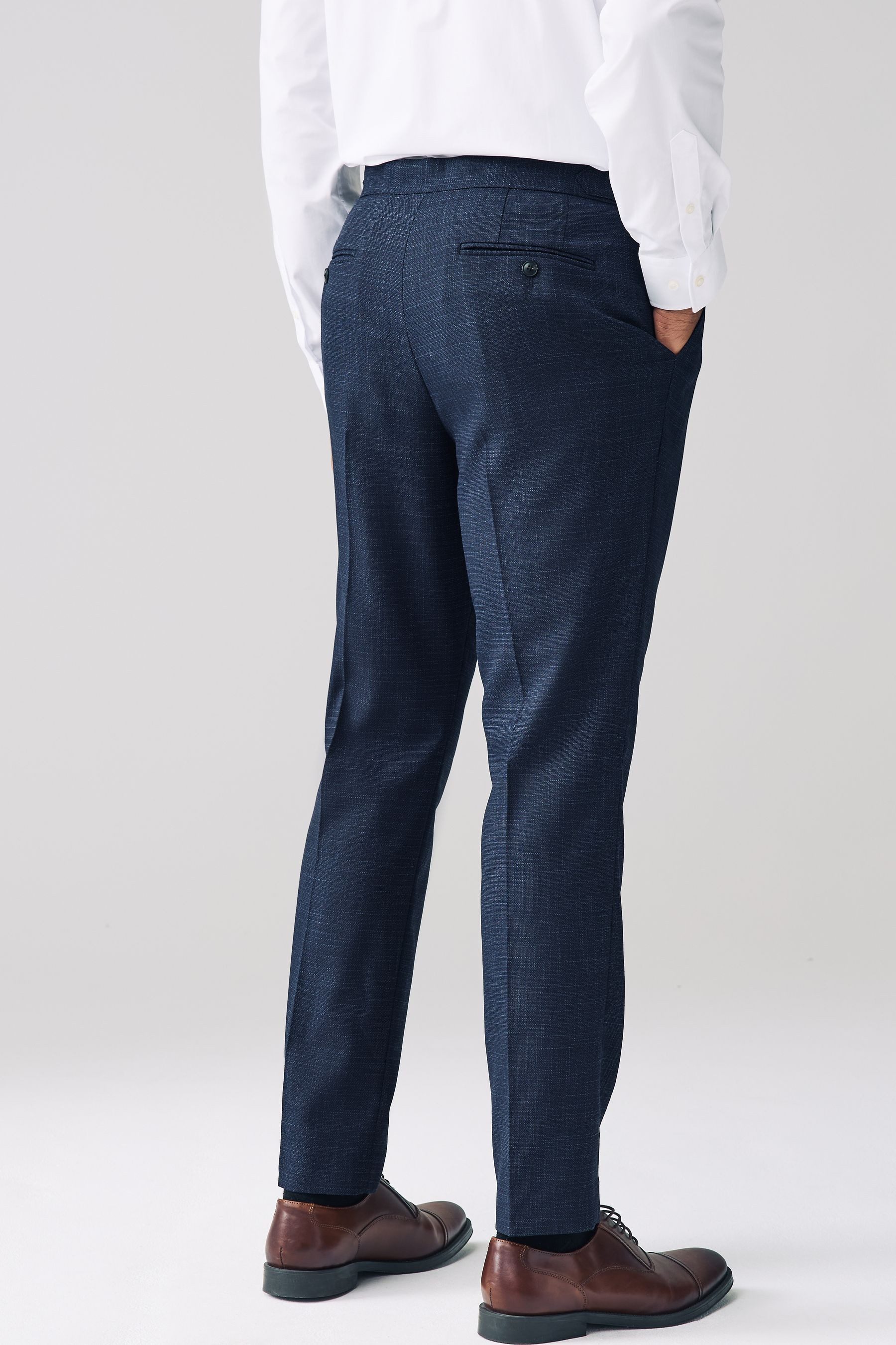 Next Anzughose Verstellbare Regular Fit Anzughose günstig online kaufen