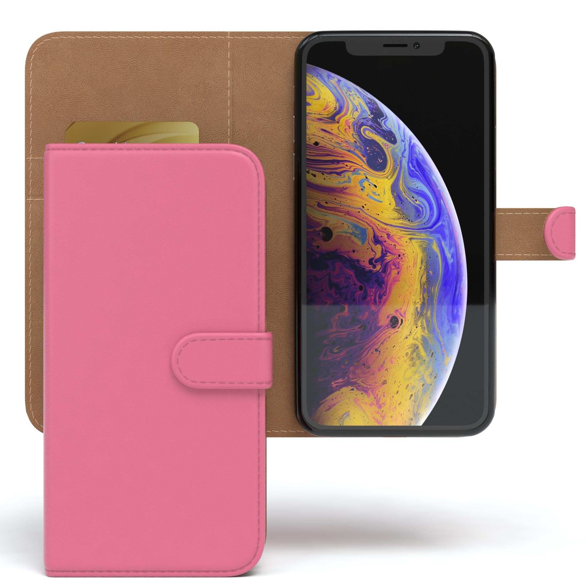 EAZY CASE Handyhülle Bookstyle Farbig für Apple iPhone X / iPhone XS, Schutzhülle mit Standfunktion Kartenfach Handytasche aufklappbar Etui