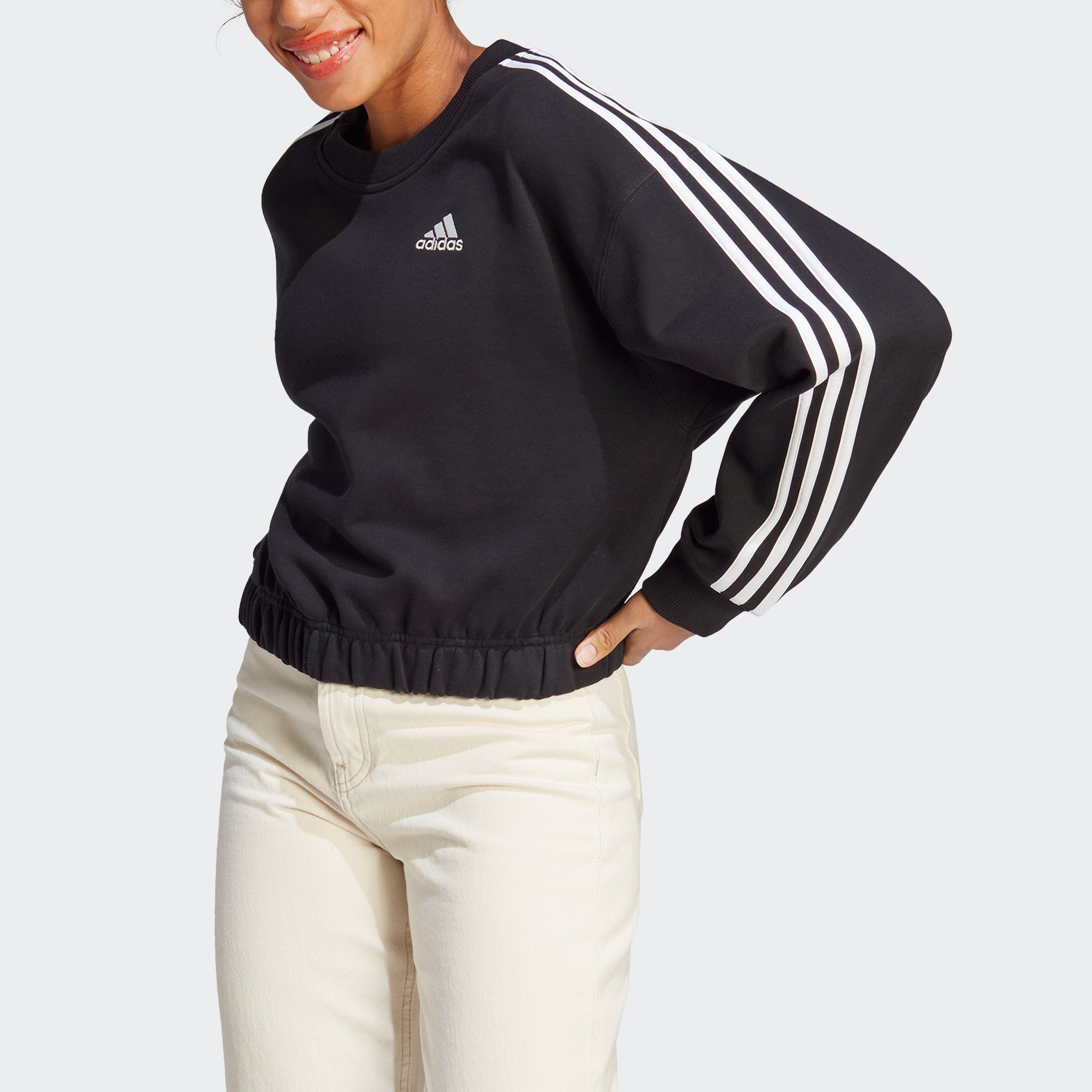 adidas Sportswear Sweatshirt ESSENTIALS 3-STREIFEN CROP