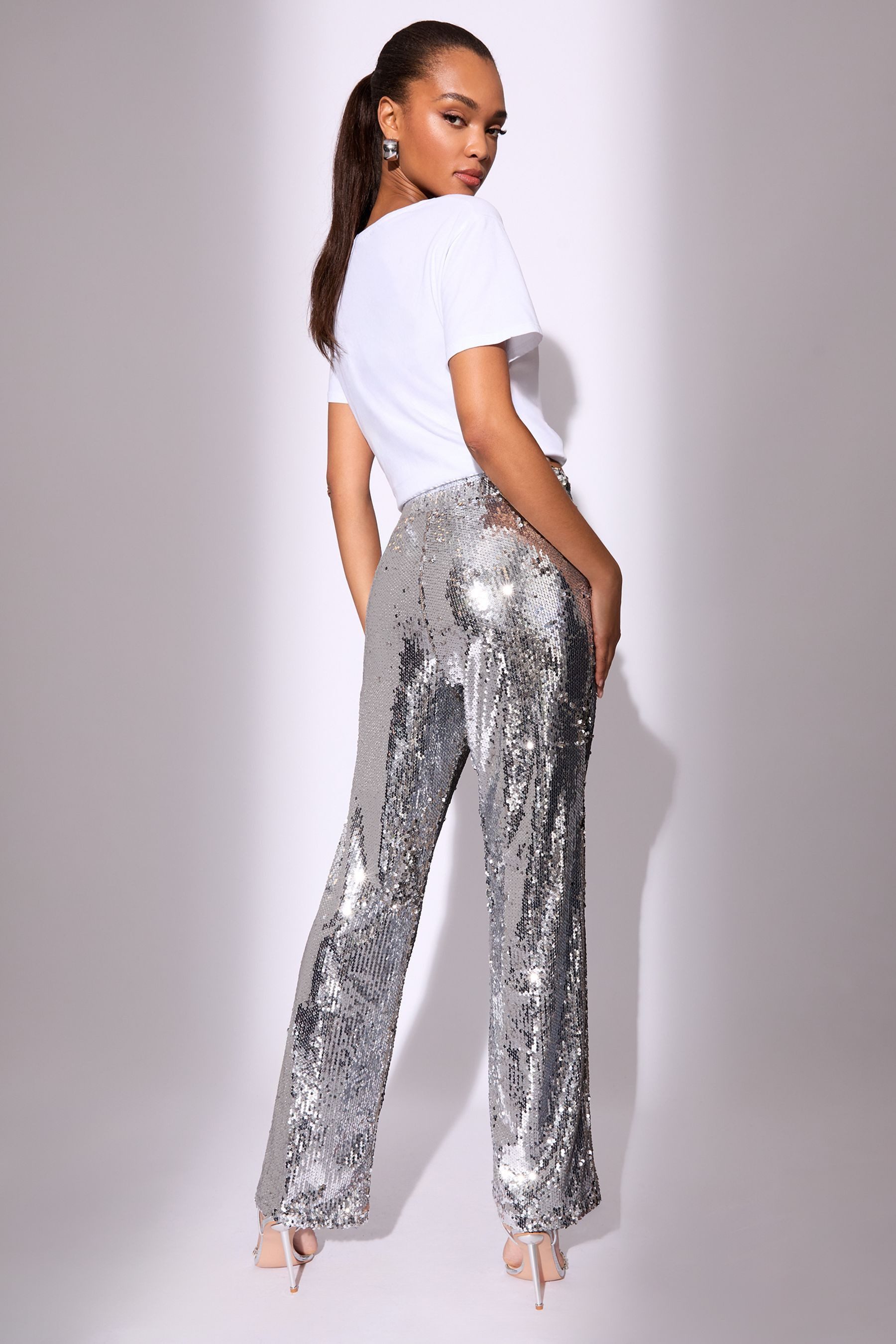 LIPSY Stoffhose Lipsy Hose mit Pailletten, Petite (1-tlg) günstig online kaufen