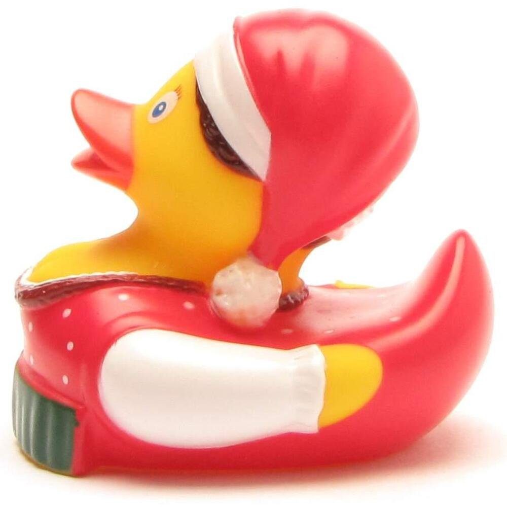 Duckshop Badespielzeug Weihnachtsfrau Badeente im Dirndel - Quietscheente