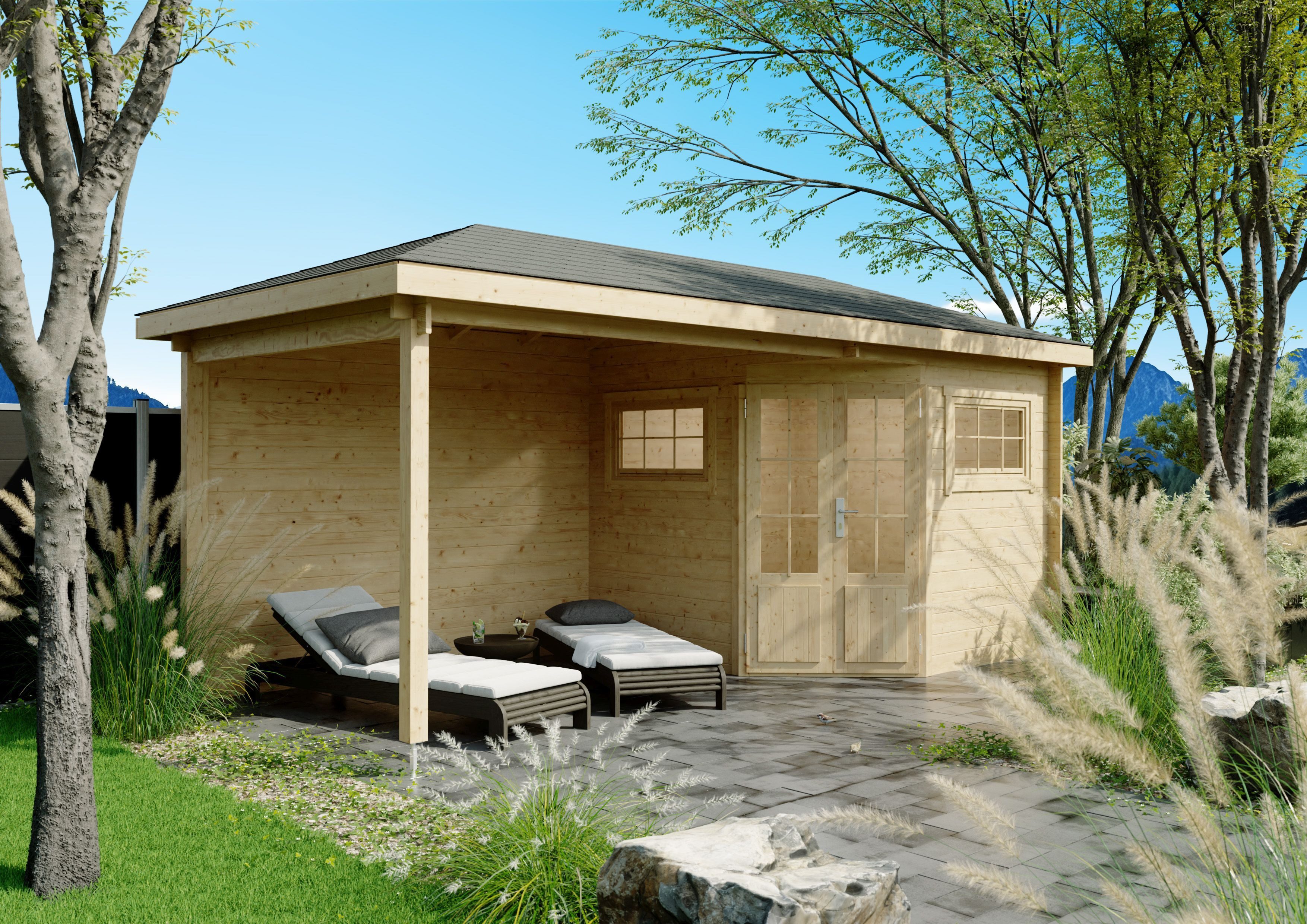 Fjordholz Gartenhaus Evelyn 2C