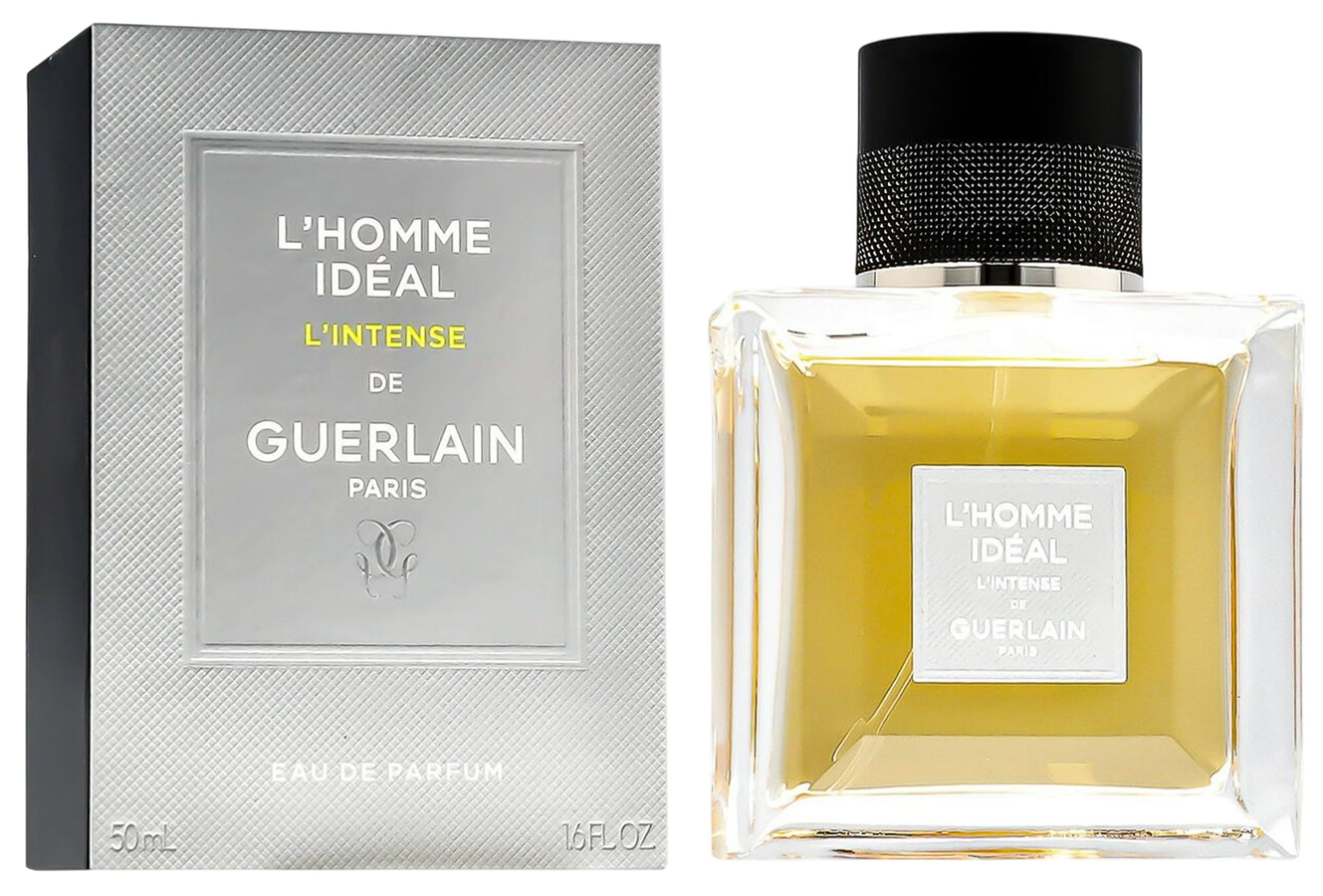 GUERLAIN Eau de Parfum L'Homme Idéal L'Intense EDP Herren Spray, Würzig-ledriger Duft mit Chilipaprika, Vanille, Mandel und Leder