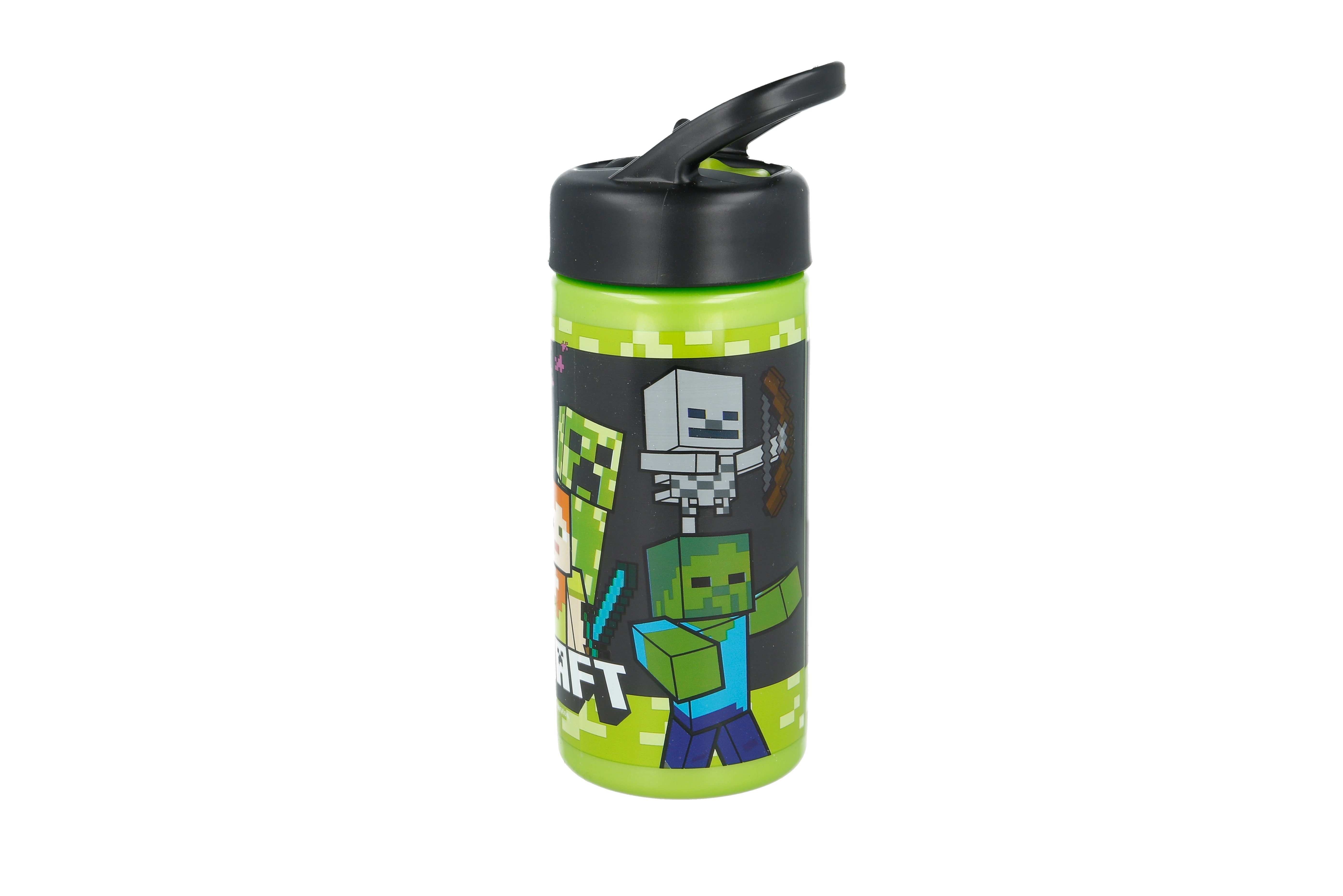 Minecraft Trinkflasche Minecraft Alex und Steve Kinder Trinkflasche, 410 ml
