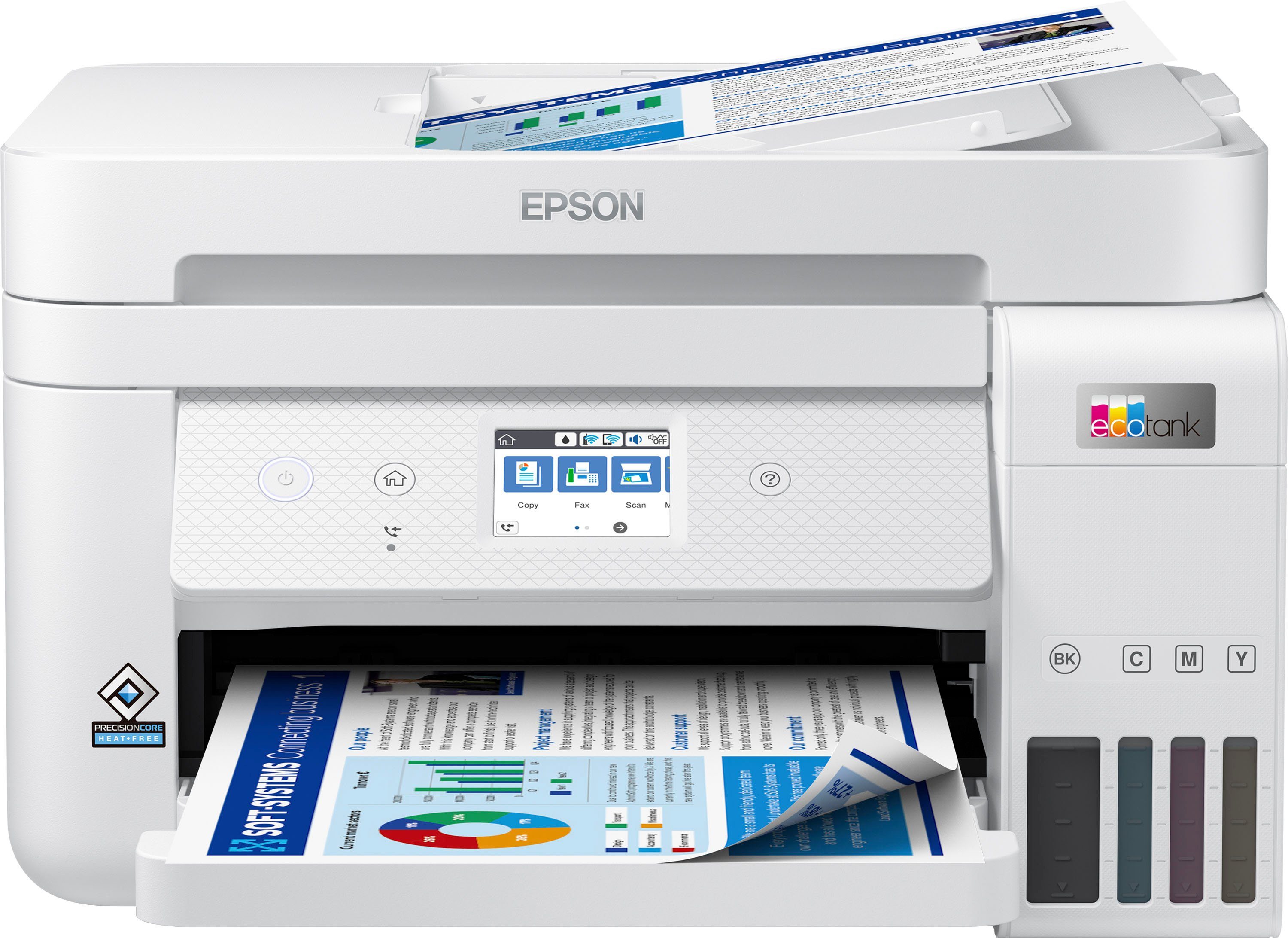 Epson EcoTank ET-4856 Tintenstrahldrucker, (LAN (Ethernet), WLAN (Wi-Fi), Wi-Fi Direct)