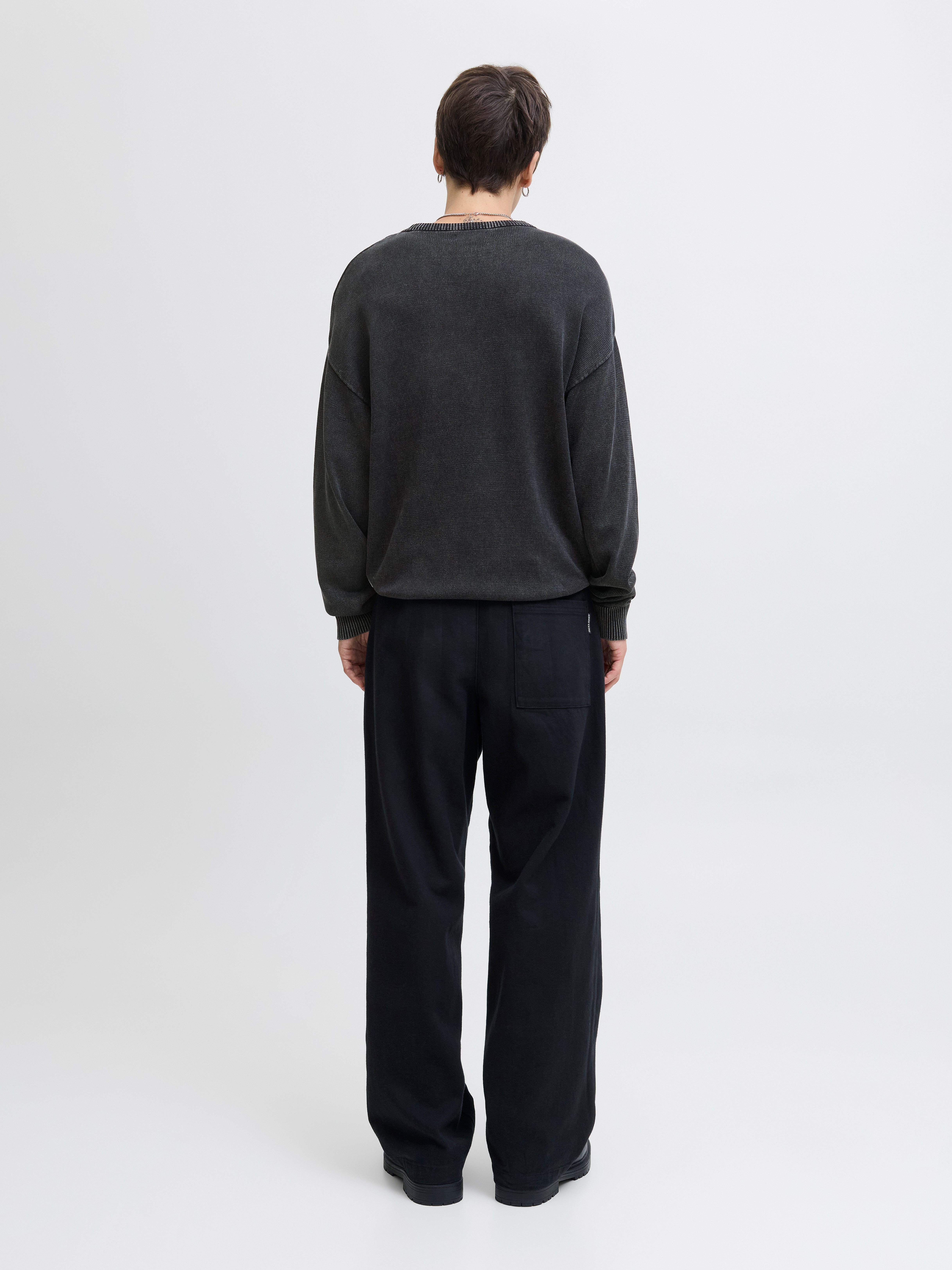 Jack & Jones Rundhalspullover JJECHARGE FADED KNIT CREW NECK NOOS