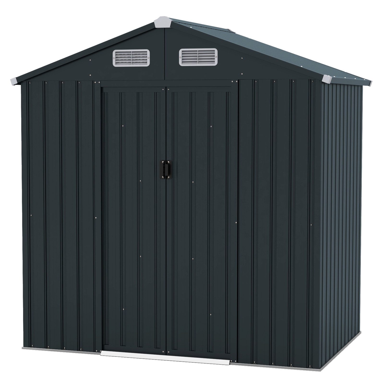 COSTWAY Gerätehaus, BxT: 182x129 cm, mit 2 Schiebetüren, 182x129x197cm, 3,2 günstig online kaufen