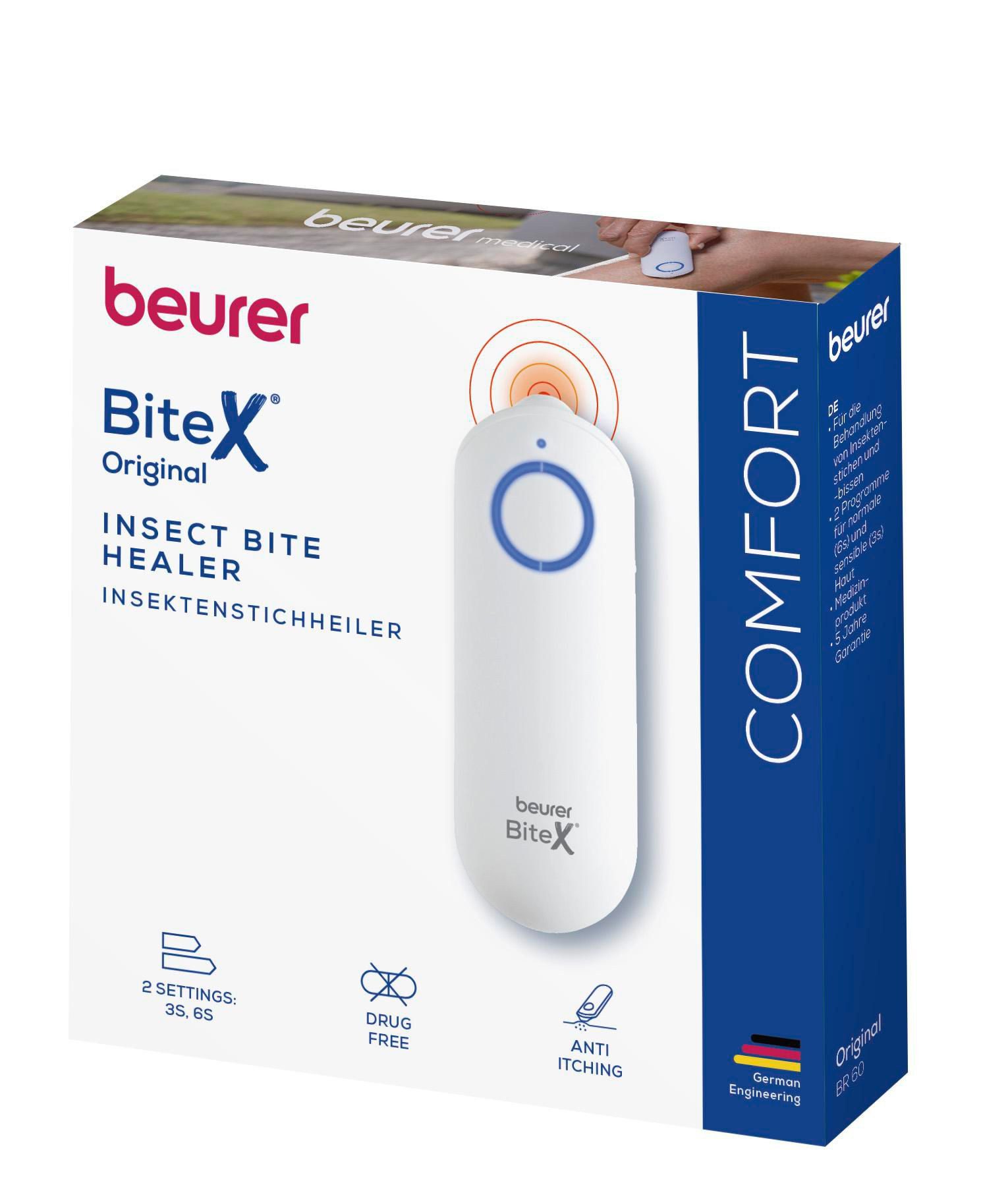 BEURER Insektenstichheiler BiteX 60 Original, 3-tlg., Medizinprodukt