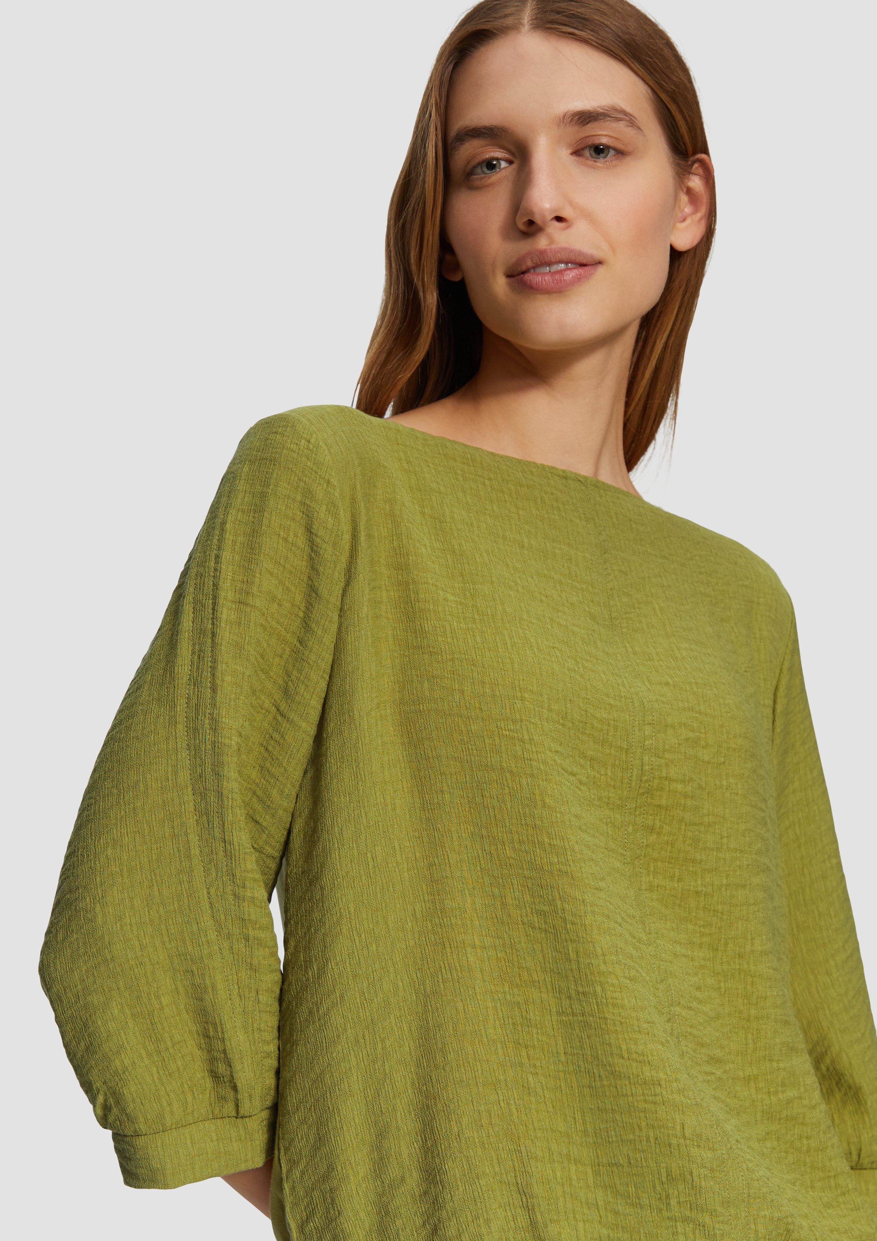 s.Oliver 3/4-Arm-Shirt Fabricmix-Shirt im Relaxed Fit günstig online kaufen