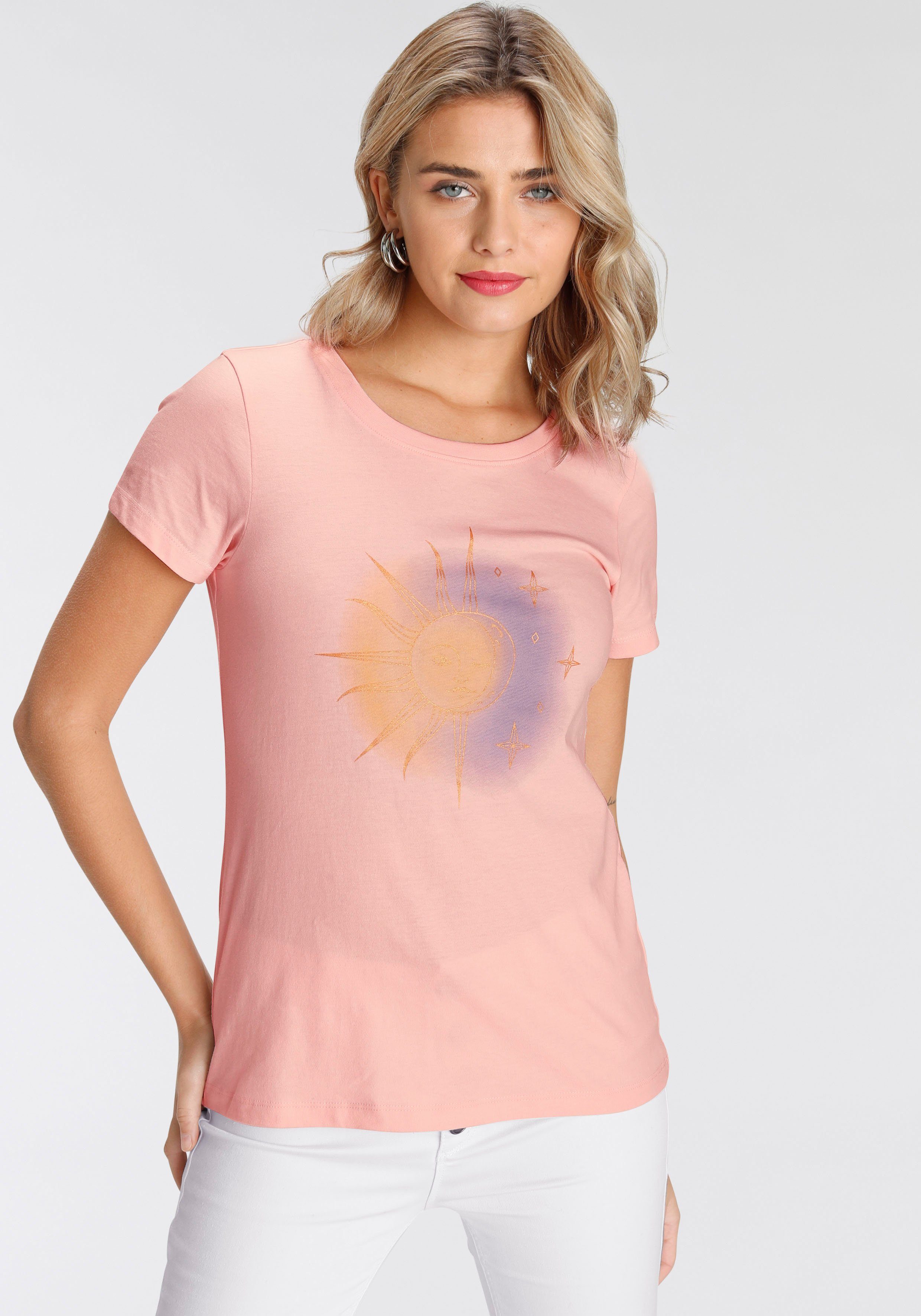 AJC Print-Shirt in verschiedenen modischen Designs rosa | T-Shirts