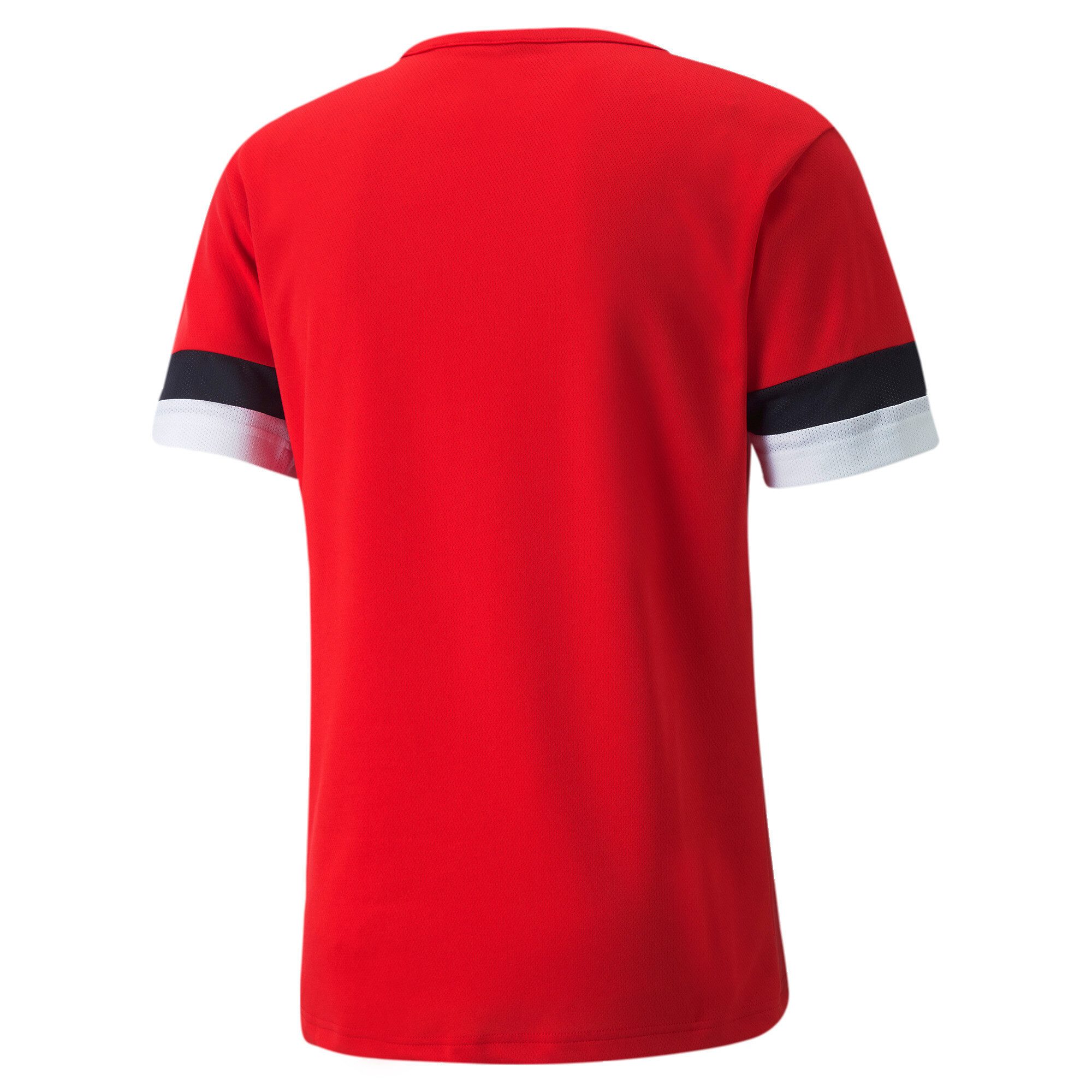 PUMA Trainingstop TEAMRISE JERSEY Regular Fit, mit Rundhalsausschnitt, mit Mesh-Details an den Ärmeln