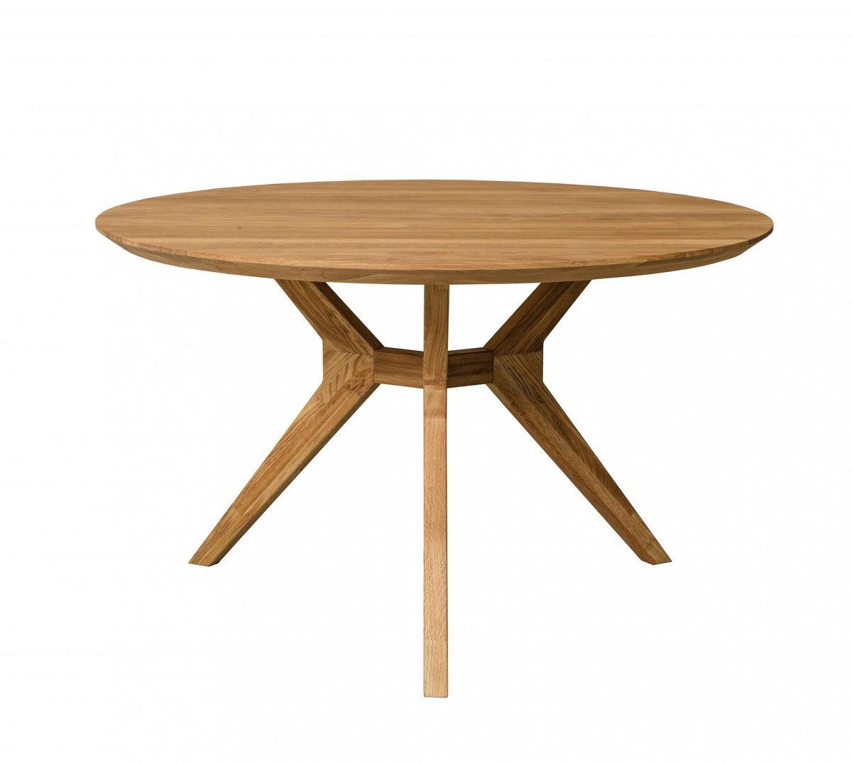 Main Möbel Esstisch Esstisch rund 120cm 'Donau' Wildeiche massiv günstig online kaufen