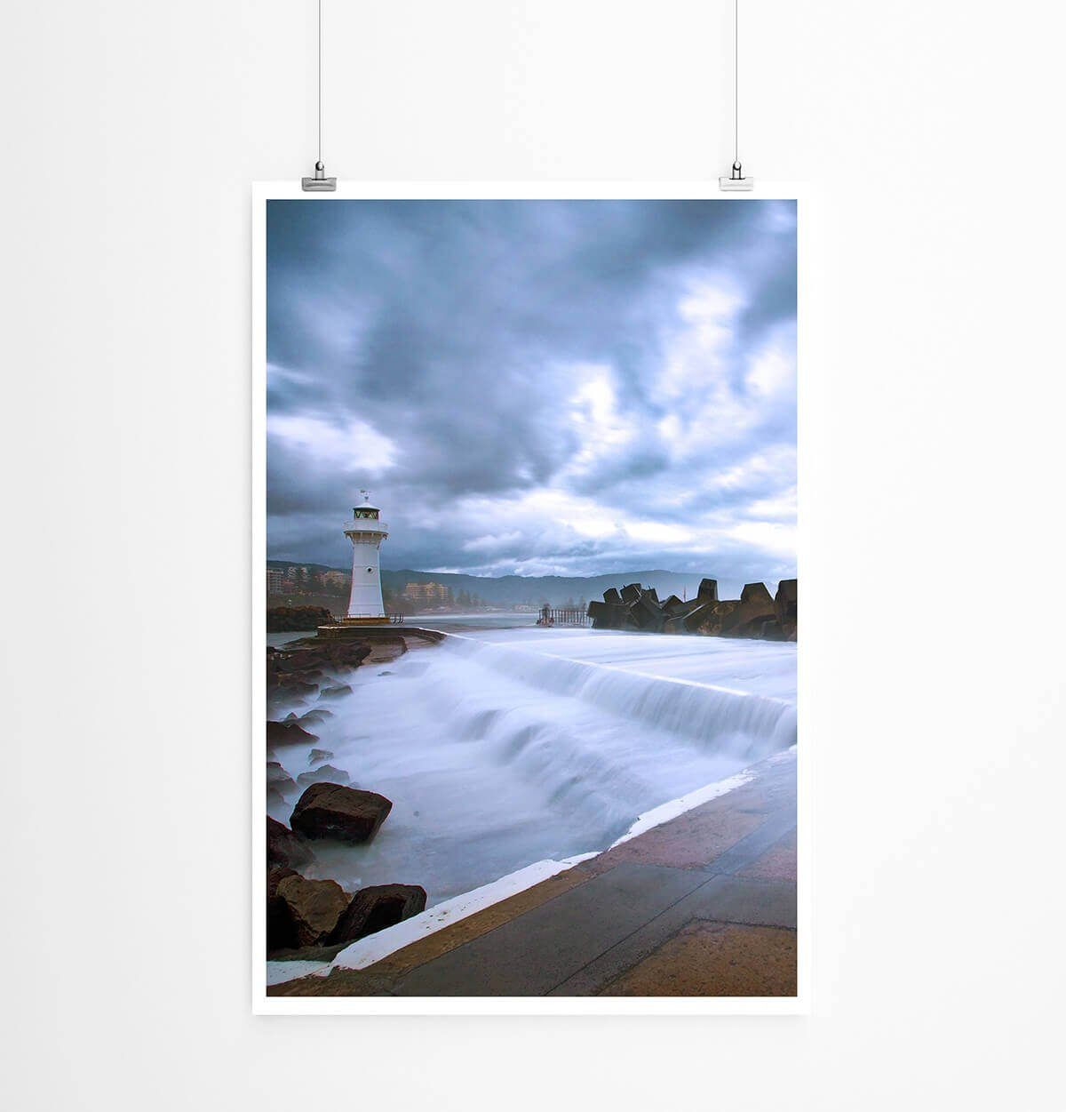 Sinus Art Poster Landschaftsfotografie 60x90cm Poster Wollongong Leuchtturm Australien