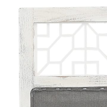 furnicato Raumteiler 6-tlg. Grau 210x165 cm Stoff