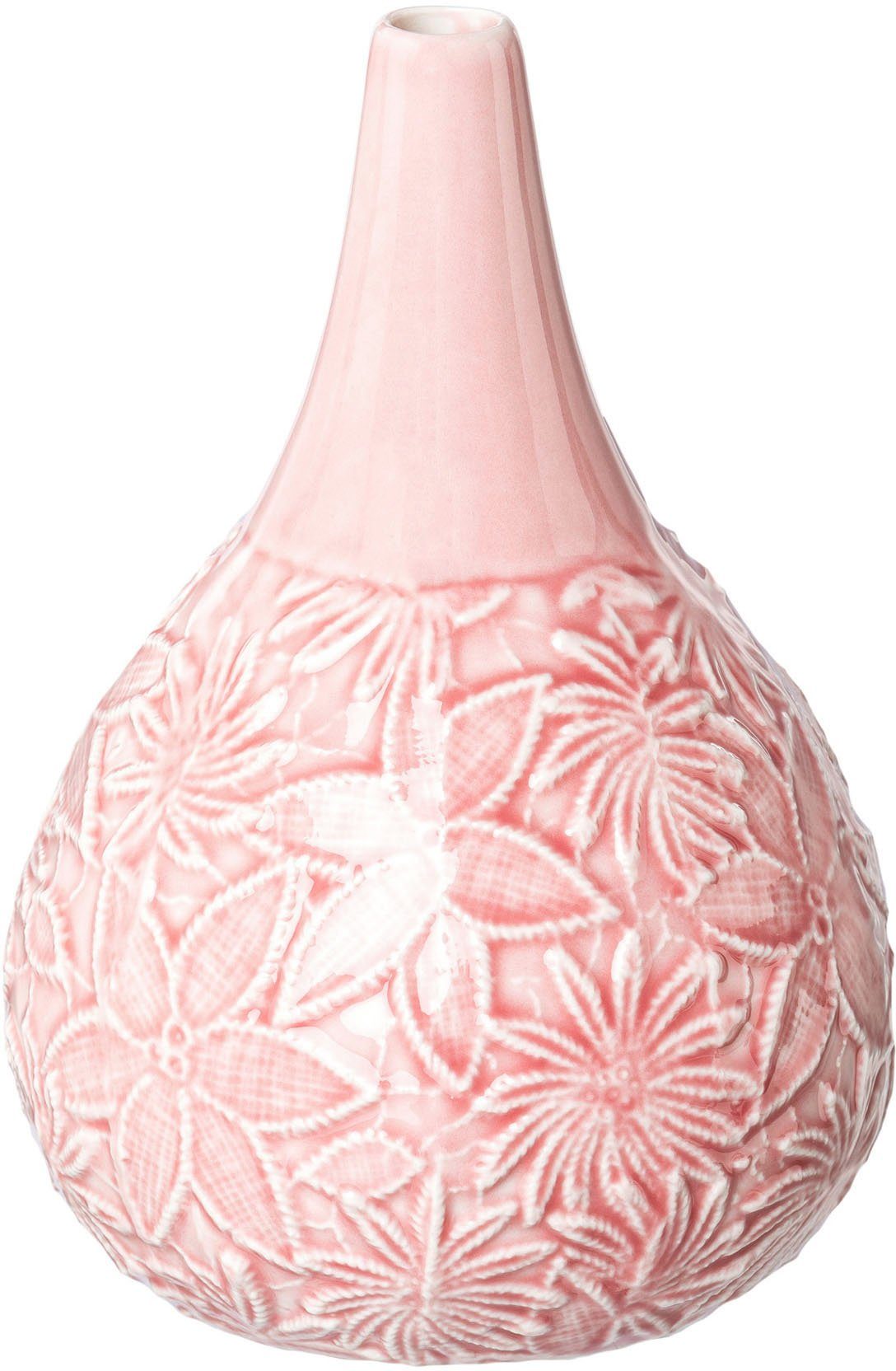 Creativ Tischvase BLOOMING (Set, 2 St), home mit Vase Porzellan aus Blütendesign,
