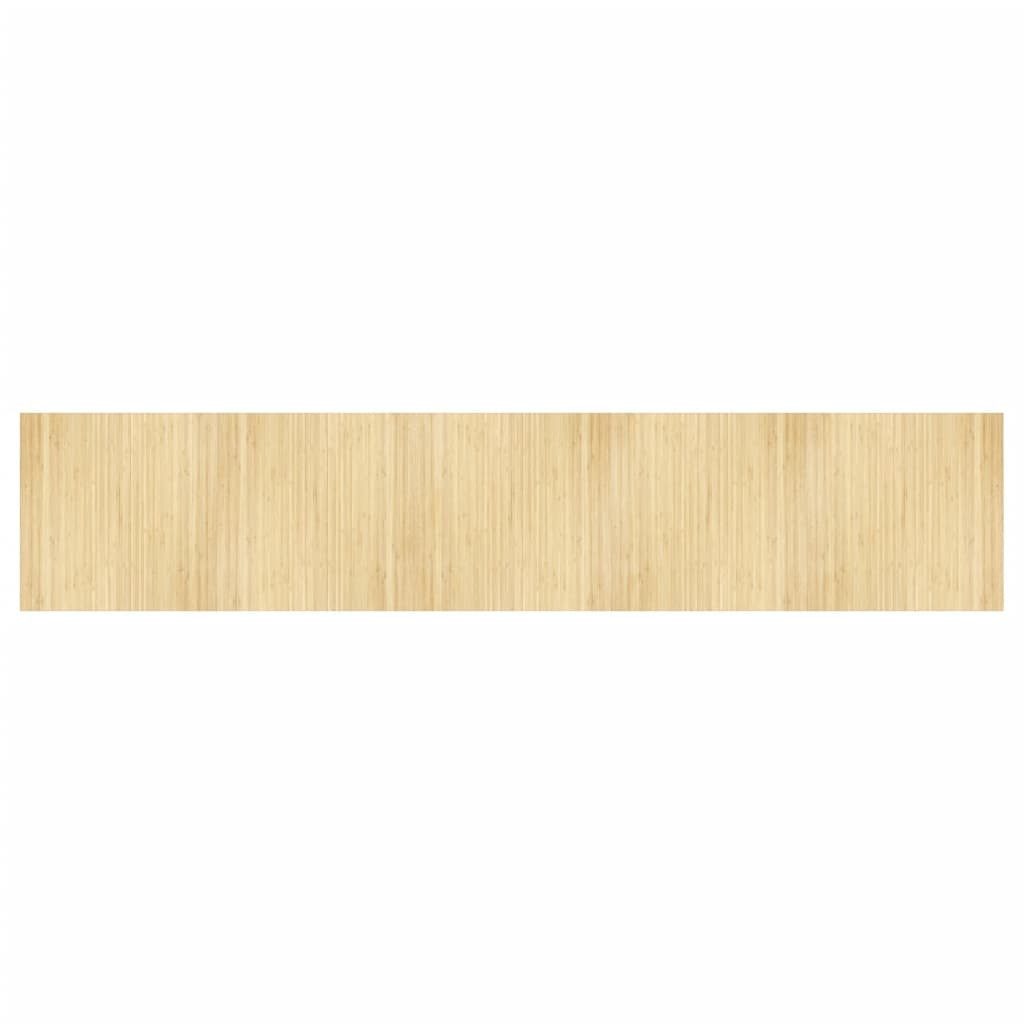 Teppich Teppich Rechteckig Hell Natur 100x500 cm Bambus