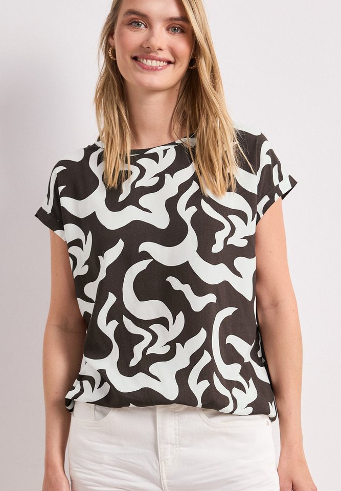 STREET ONE Hemdbluse mit allover Print