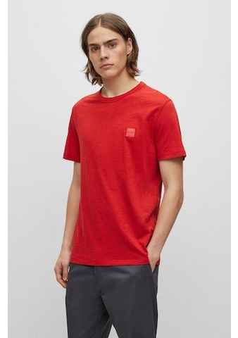 BOSS ORANGE T-Shirt Tegood (Packung) mit Overlock-Nähten verziert