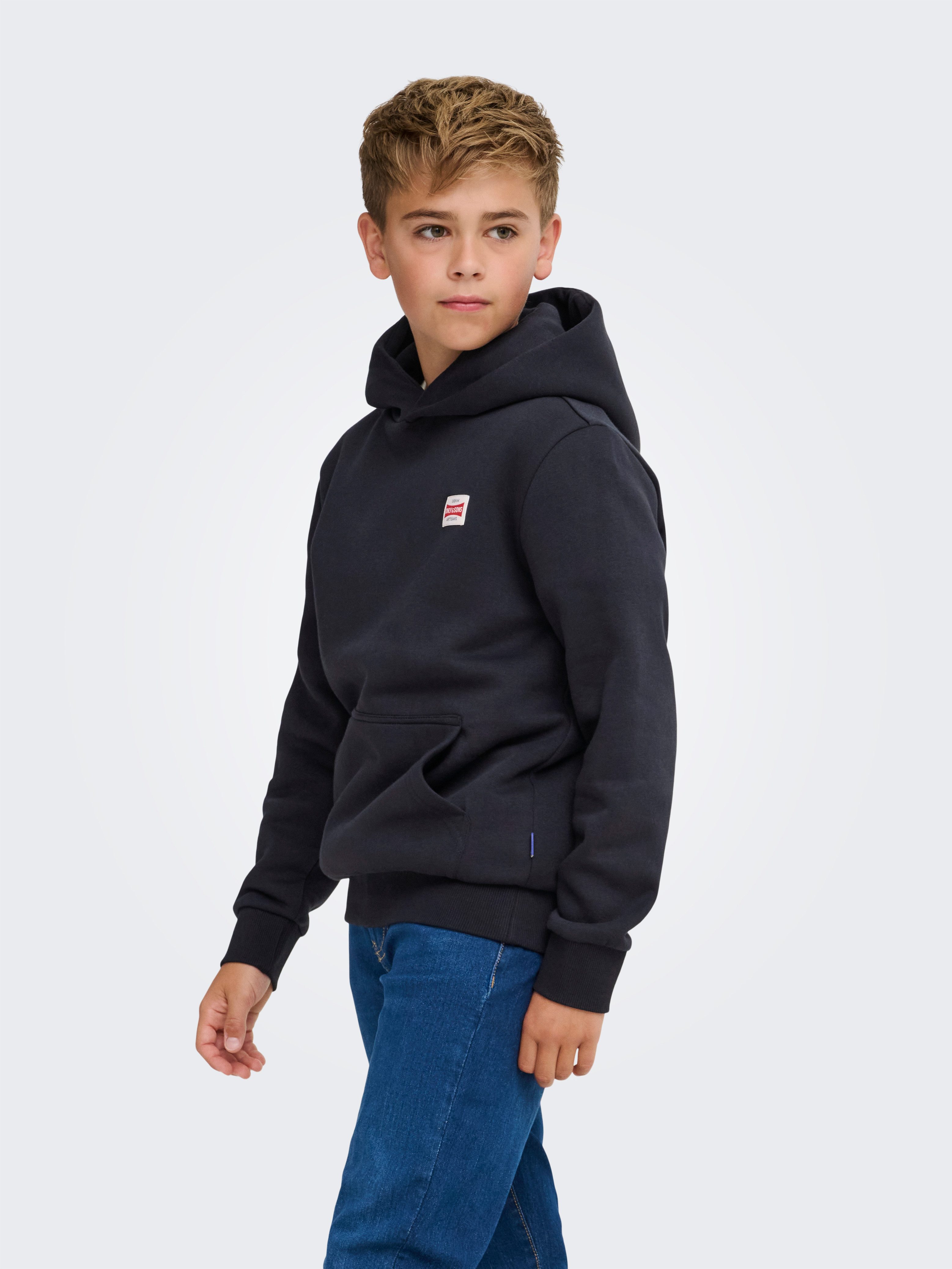 ONLY & SONS junior Kapuzensweatshirt OSJCERES HOODIE LABEL SWT Baumwollmischung, regular fit