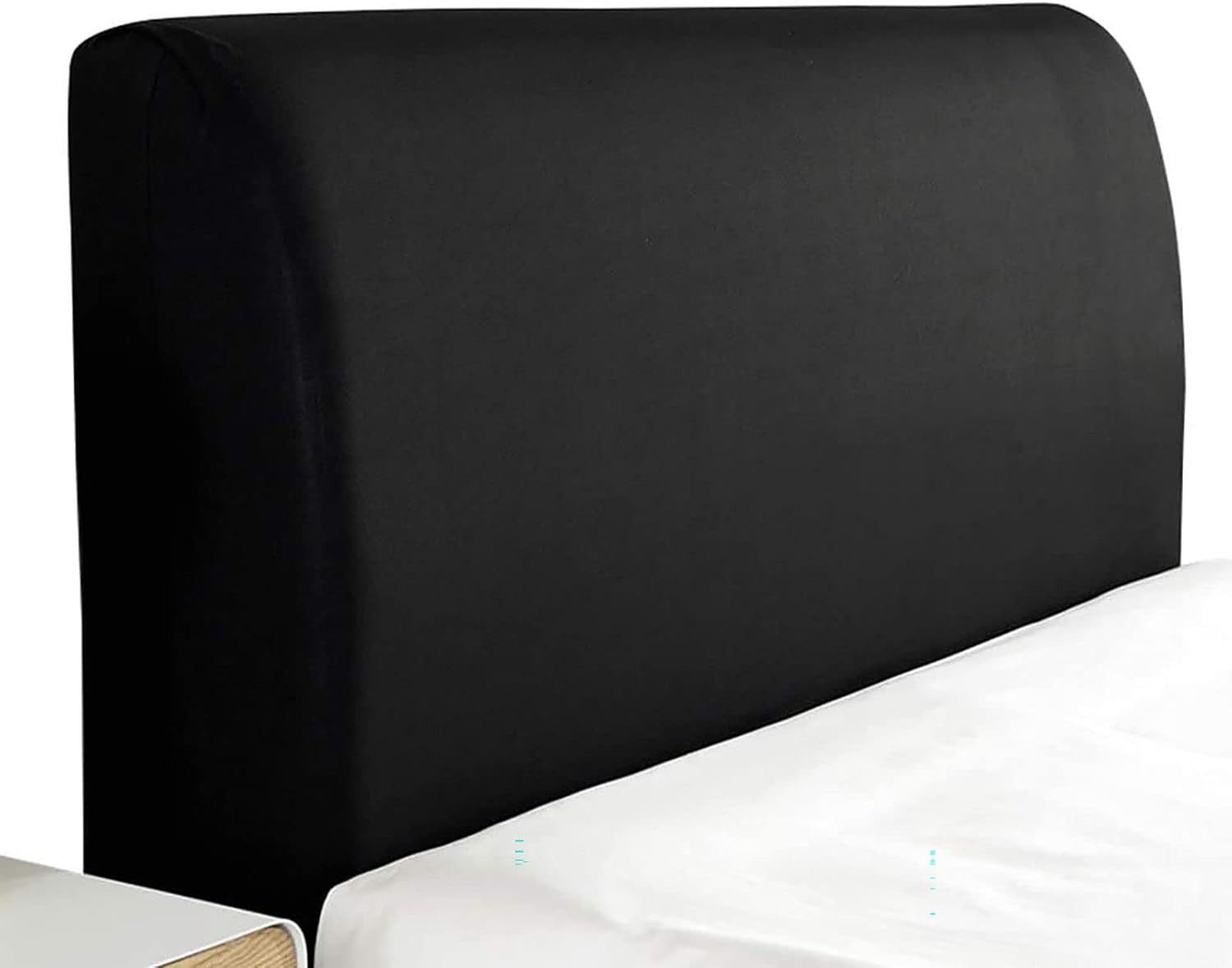 Coonoor Betthusse Bettkopfteil Hussen Bett Kopfteil Bezug, Staubdichte Schutzhülle, Einfarbiges Design Dehnbar Waschbar Abnehmbar für Schlafzimmer