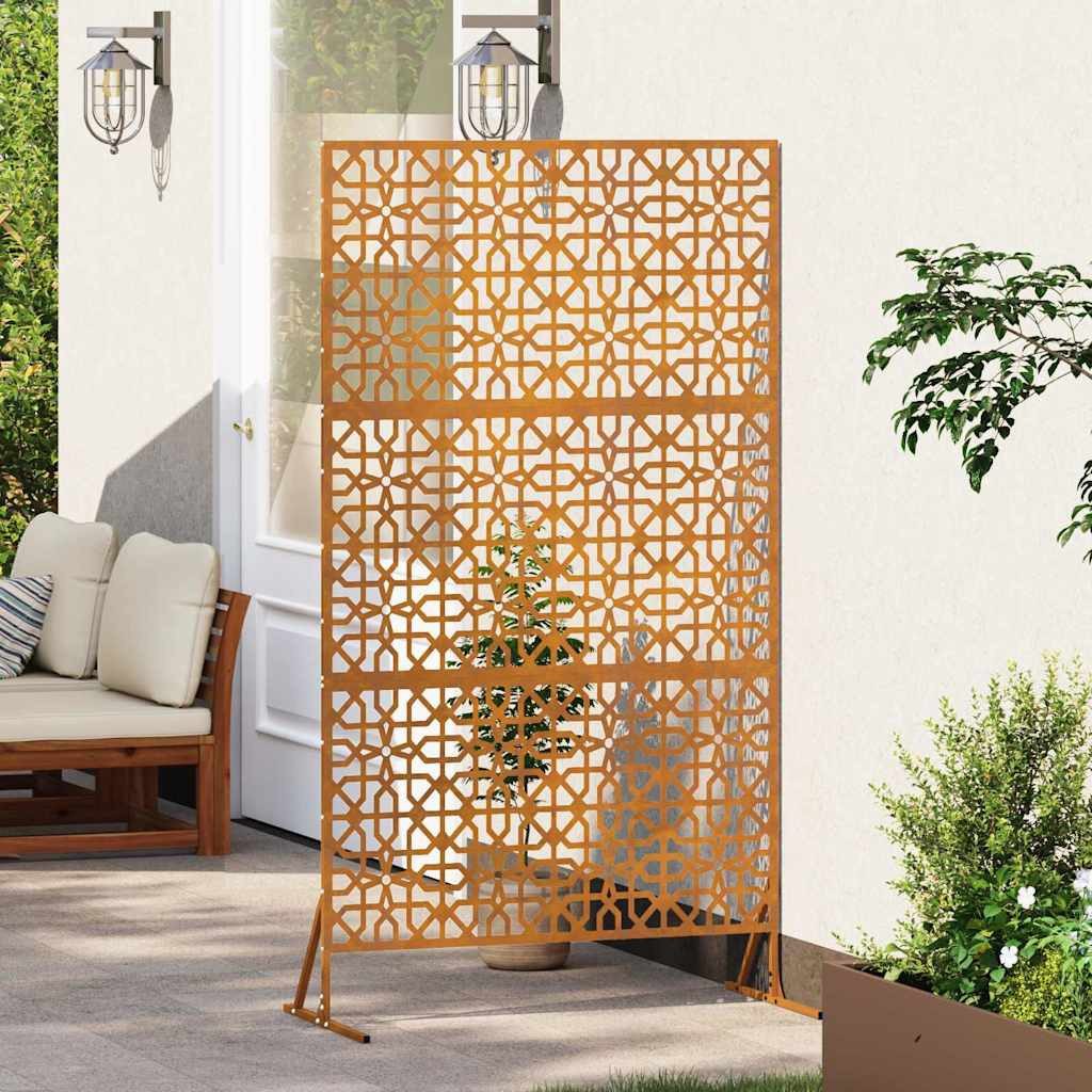 vidaXL Seitenmarkise 100 x 50 x 180 cm Sichtschutz 100x50x180 cm aus Wetterungsstahl