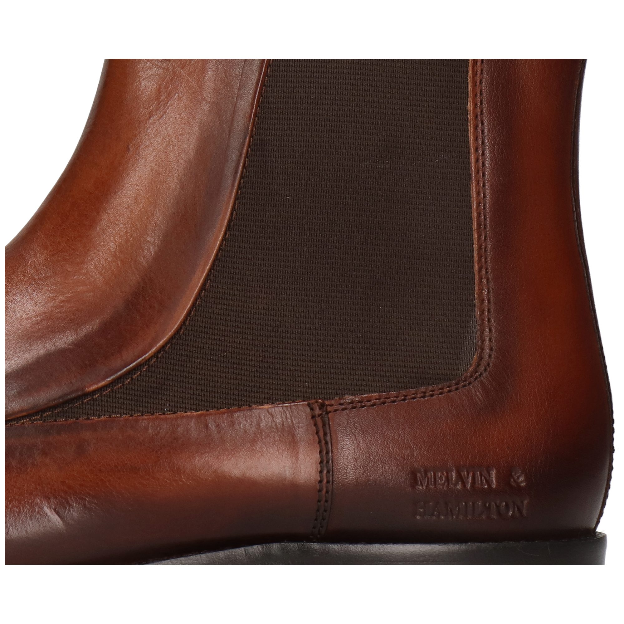 Melvin & Hamilton Lawrence 7 Leder-Stiefeletten für Herren Stiefelette Flache Absätze, Echtes Leder, Vegetabile Gerbung