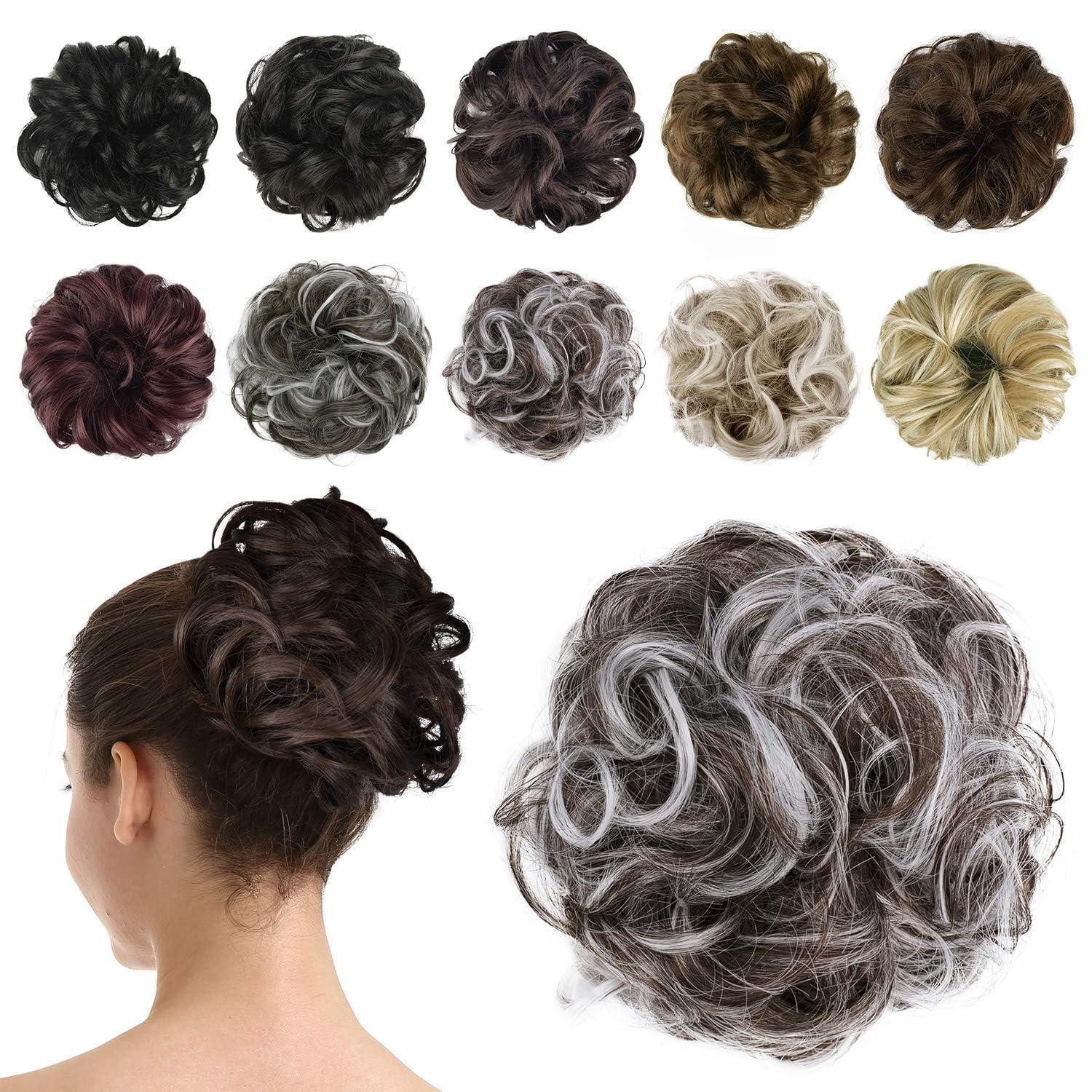 LuxusKollektion Kunsthaar-Extension Haarteil Haargummi Hochsteckfrisur Haarverlängerung Unordentlicher