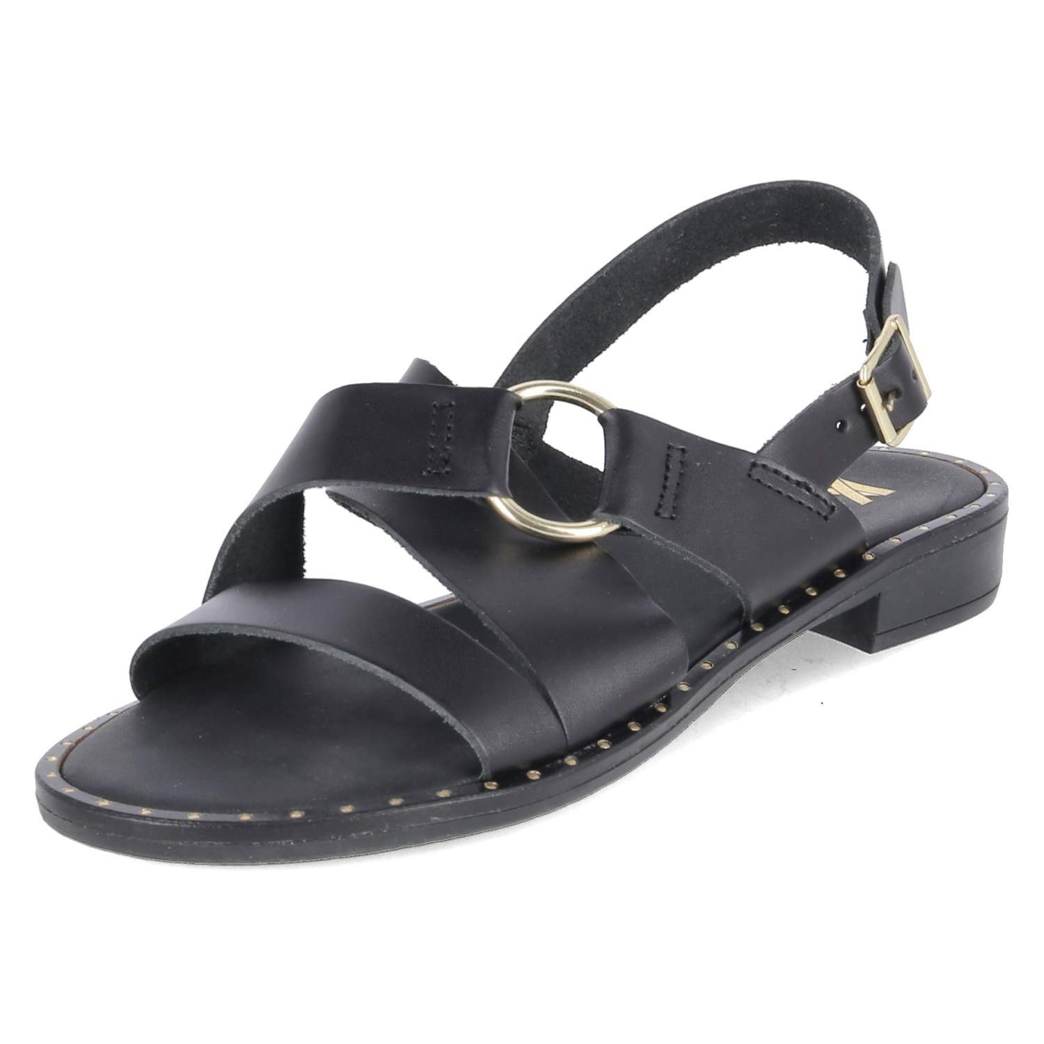 Kaerlek Kaerlek 1588/8263 NERO Damen Glattleder black Sandalette