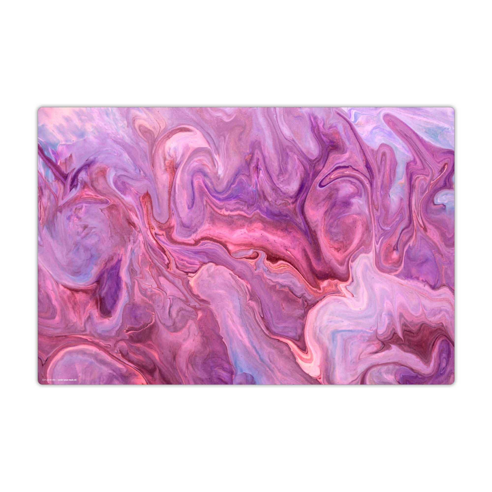 cover-your-desk.de Schreibtischunterlage abwaschbar- Lila Farbspiel - premium Vinyl _ Made in Germany