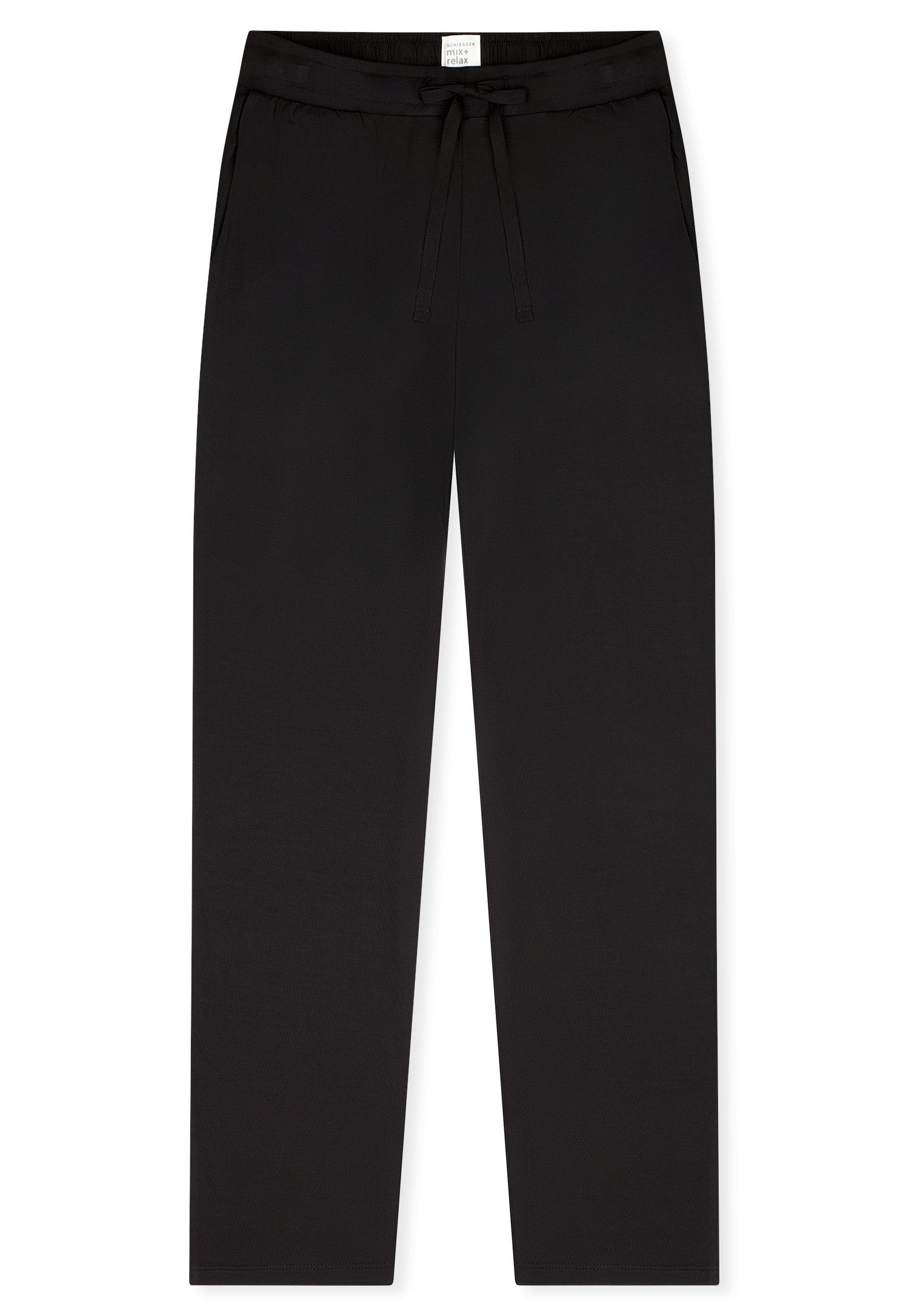 Schiesser Pyjamahose Mix + Relax weicher Single-Jersey, Gummizug, Bindeband