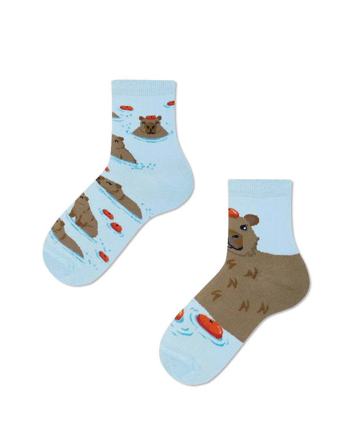 Many Mornings Freizeitsocken Many Mornings Kids Capybara (1 Paar, 1-Paar, 1 Paar) immer ein dismatching Paar