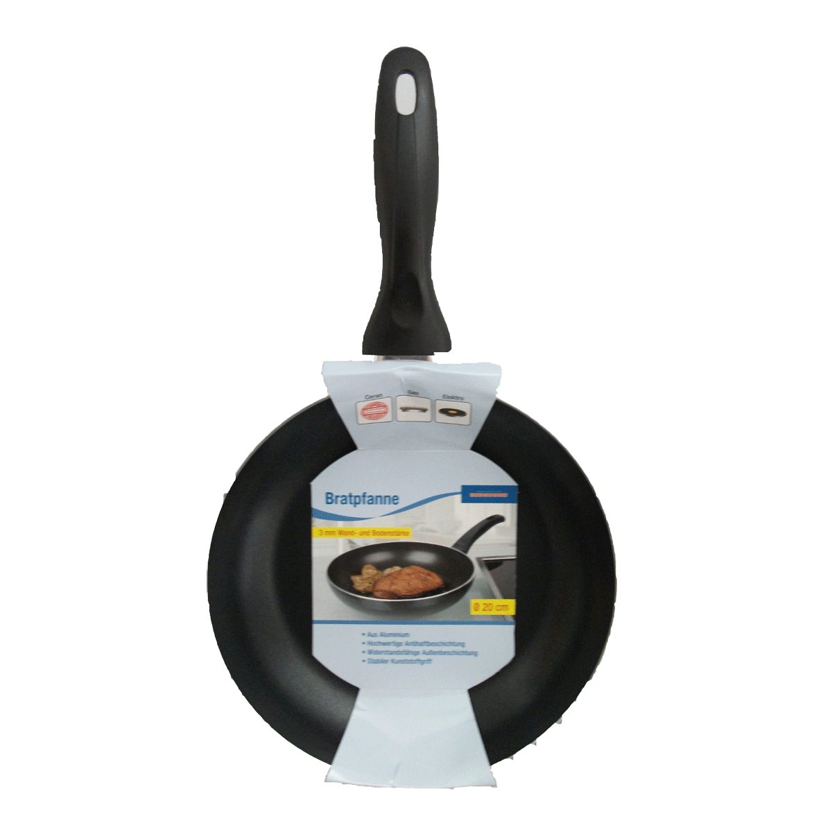 EUROHOME Bratpfanne Pfanne mit ergonomischem Griff, Aluminium (1-tlg., Bratpfanne SIENA Ø20 cm), Beschichtete Pfanne Antihaftbeschichtung