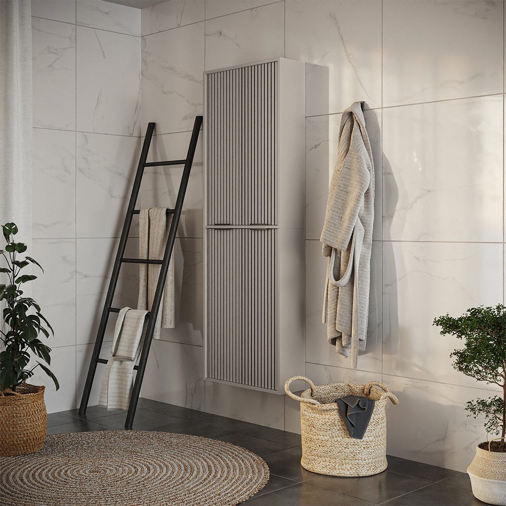Vicco Hochschrank Ruford, Cashmere, 60 x 176 cm mit 4 Türen (1-St)