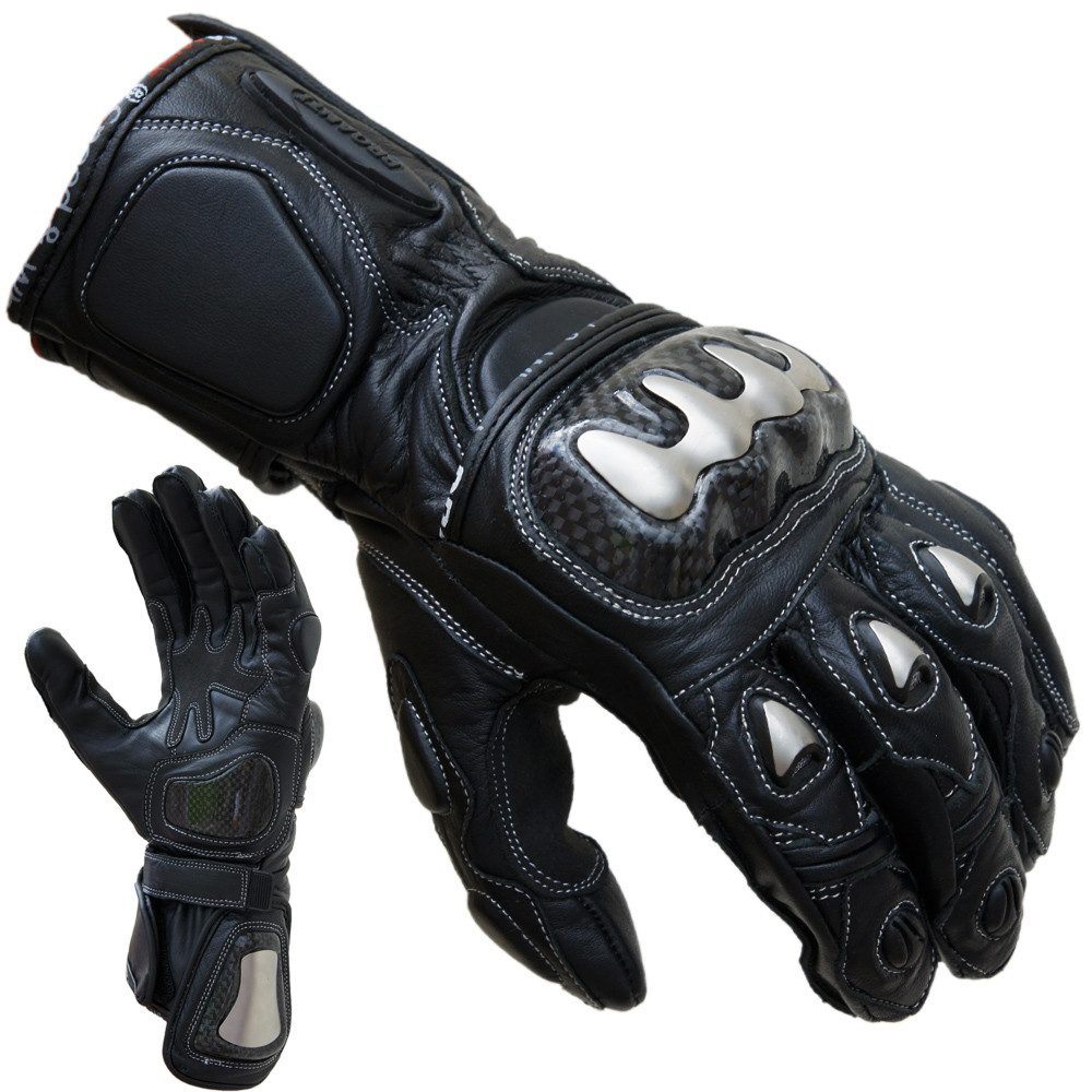 PROANTI Motorradhandschuhe PROANTI Motorradhandschuhe Racing Pro schwarz