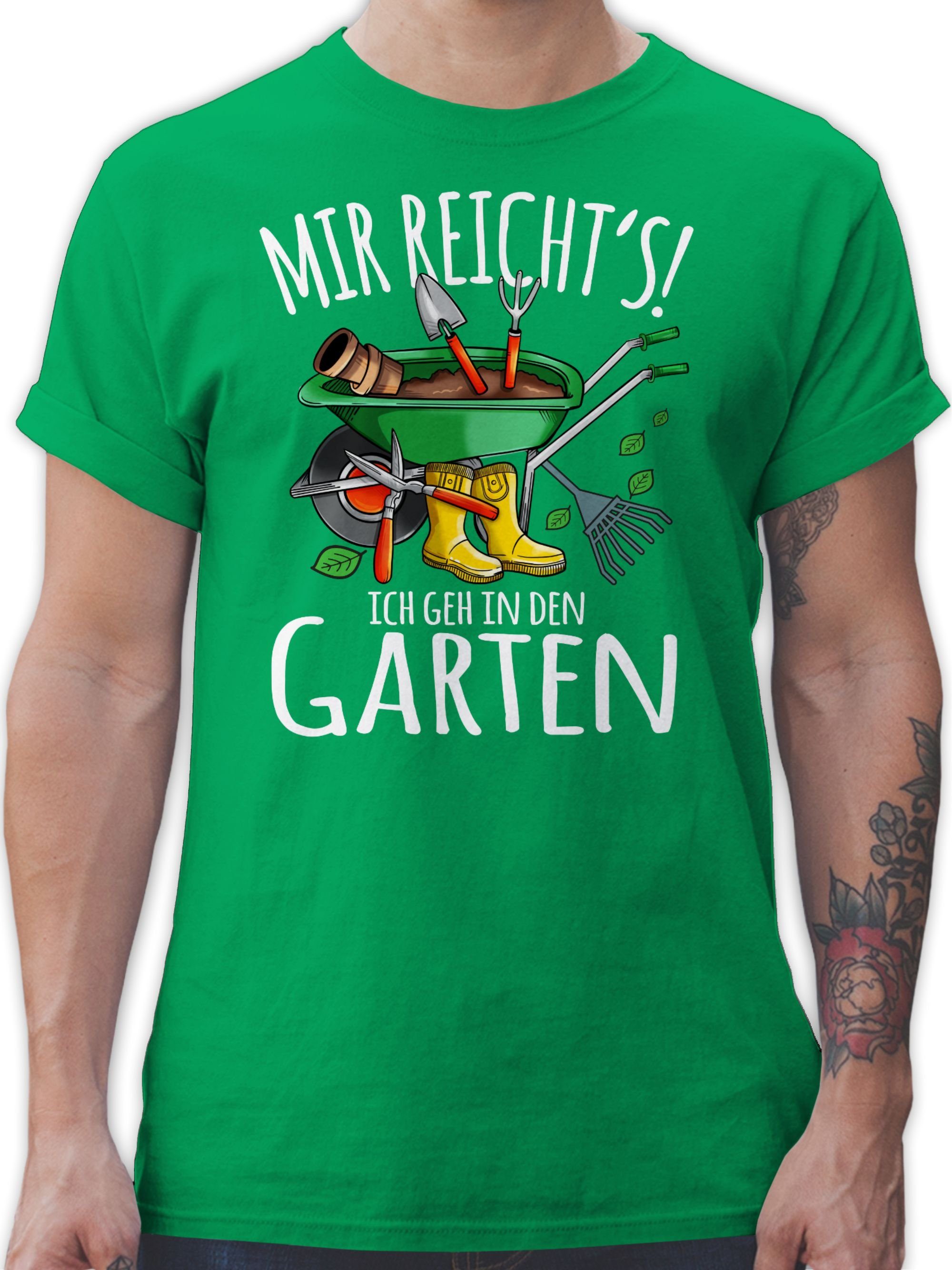 Shirtracer T-Shirt Mir reicht's ich geh in den Garten - Gartenarbeit & Gärtnern - weiß Hobby Outfit