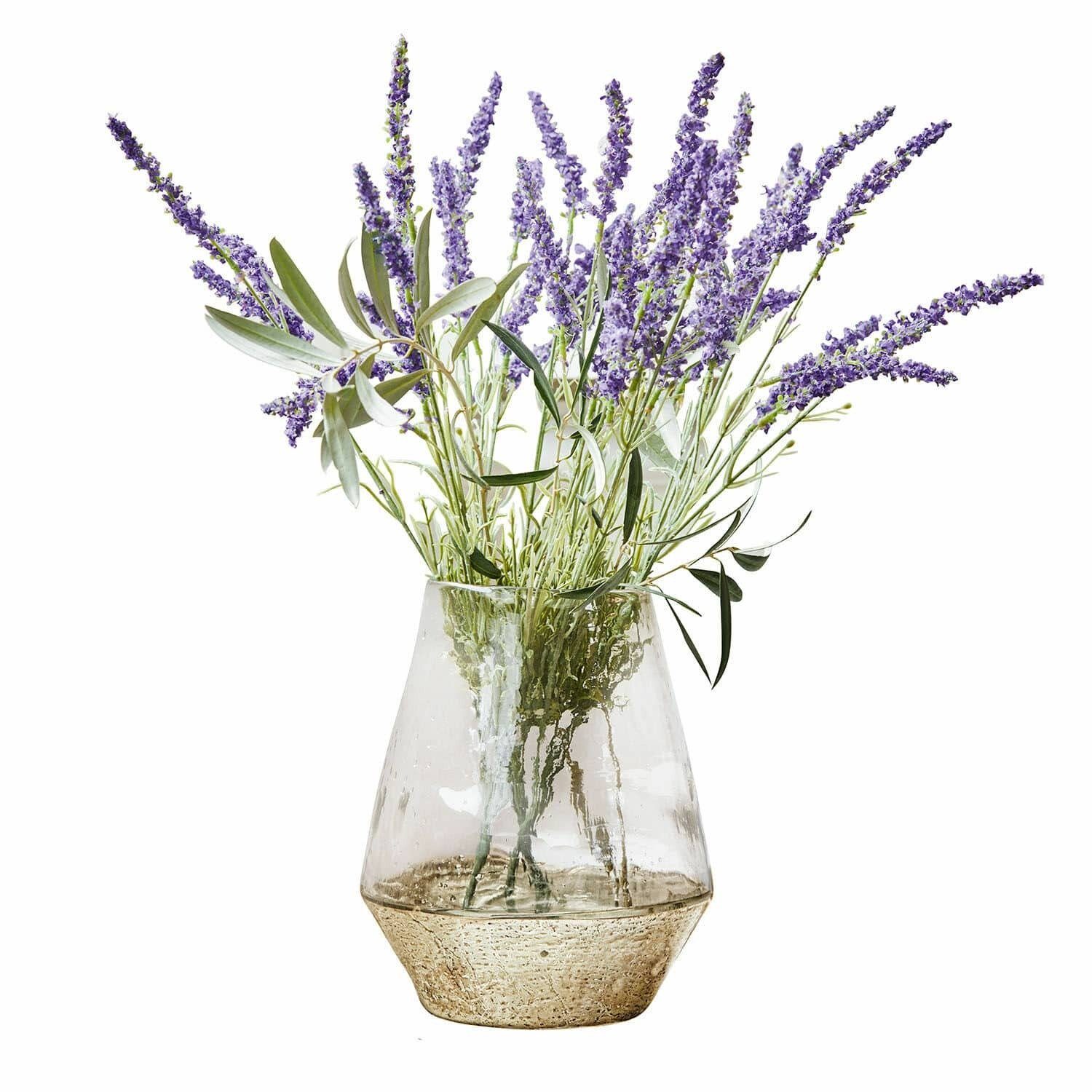 Mirabeau Tischvase Vase Nero gold/klar günstig online kaufen