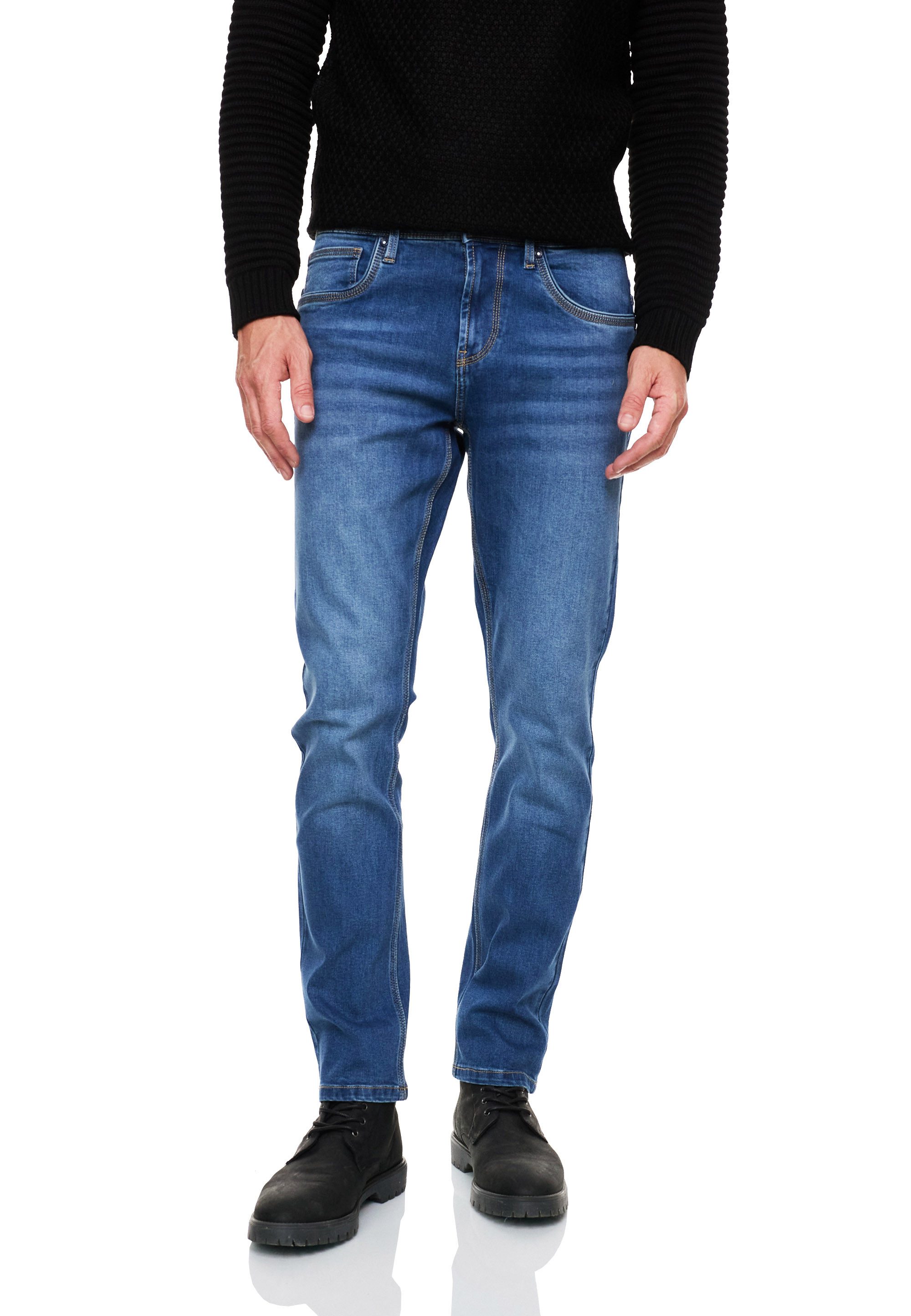 R-NEAL Slim-fit-Jeans Herren Jeanshose Cotton Stretch günstig online kaufen