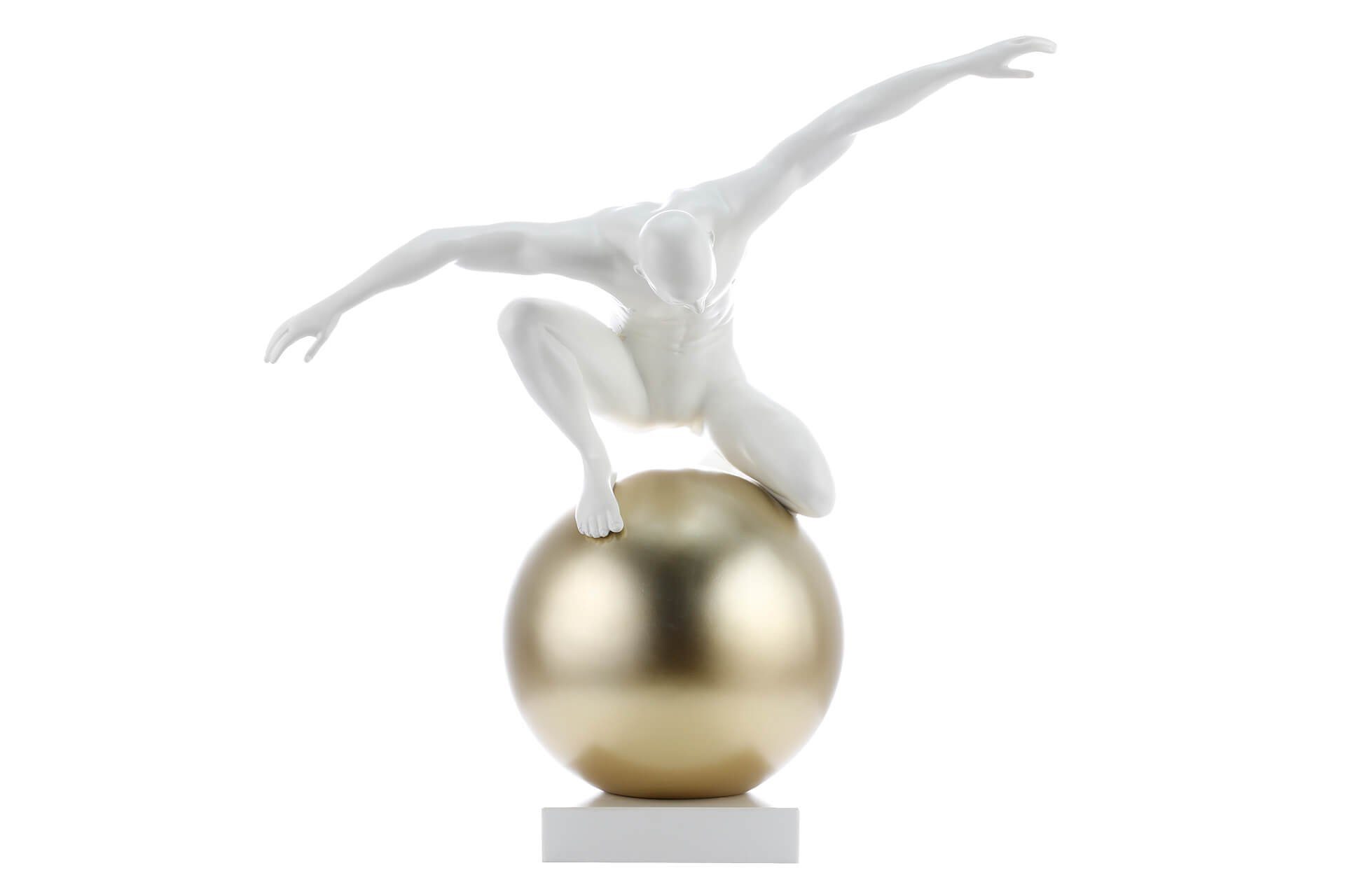 KUNSTLOFT Dekofigur Sprung ins Leben 48x47x27 cm, handgefertigte Figur