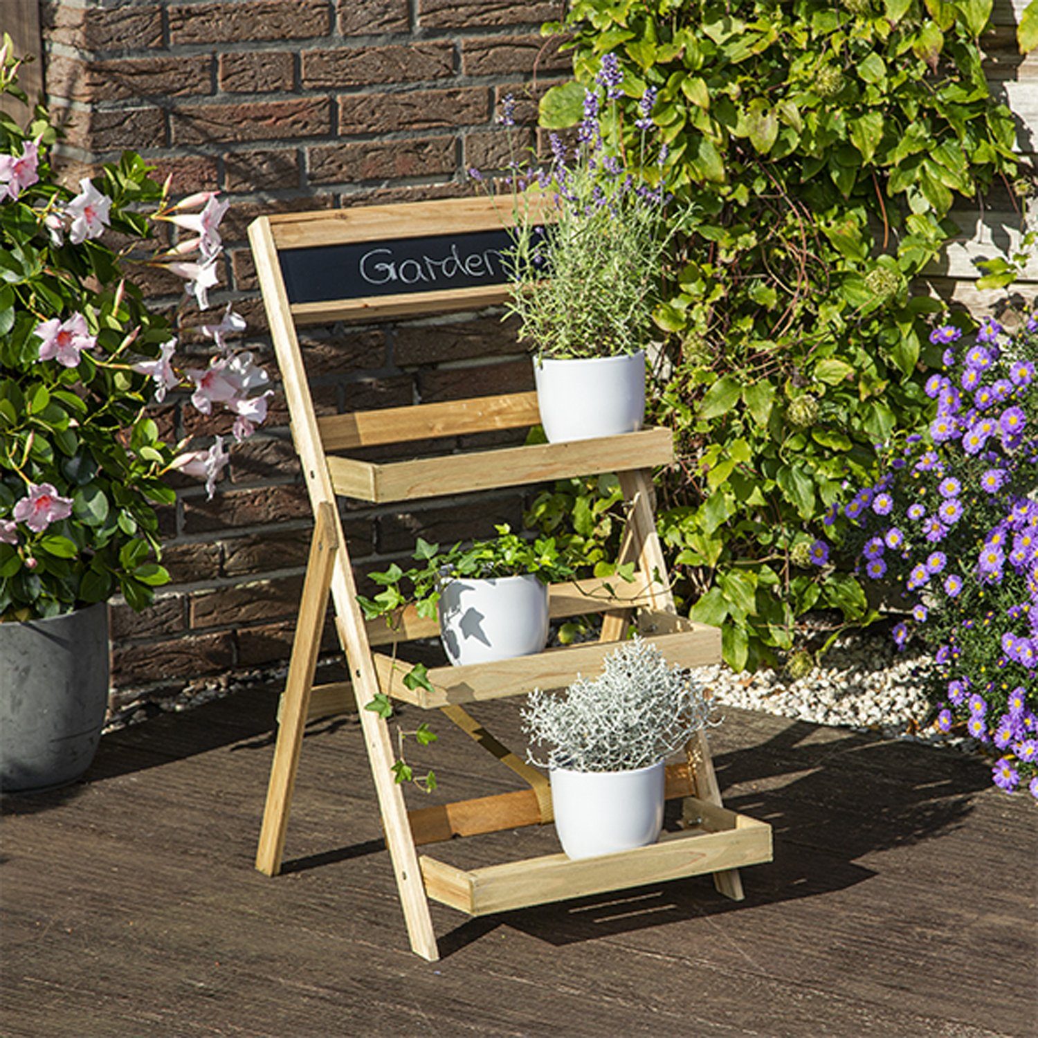 Mojawo Blumenkasten Pflanzentreppe Blumentreppe Blumenständer