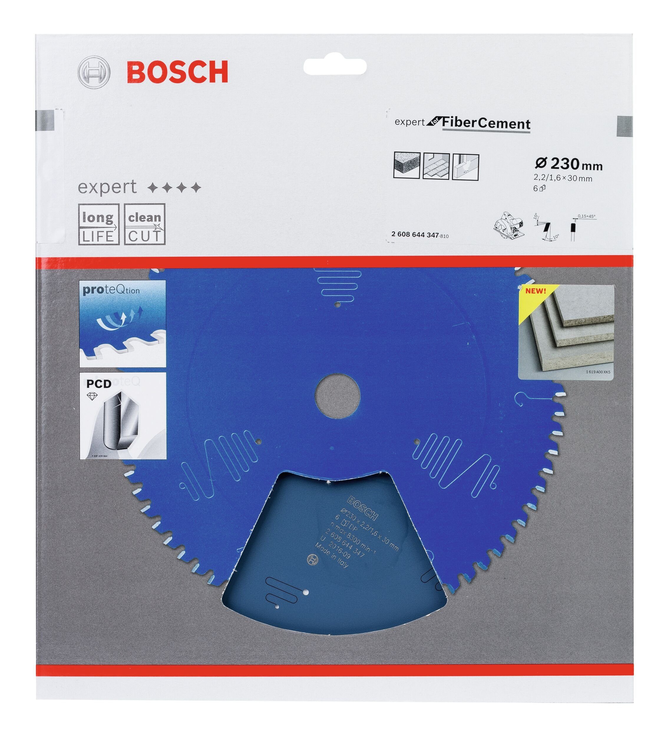 BOSCH Kreissägeblatt Expert Fibre 230 Cement 30 mm For 2,2 - x 6Z, x