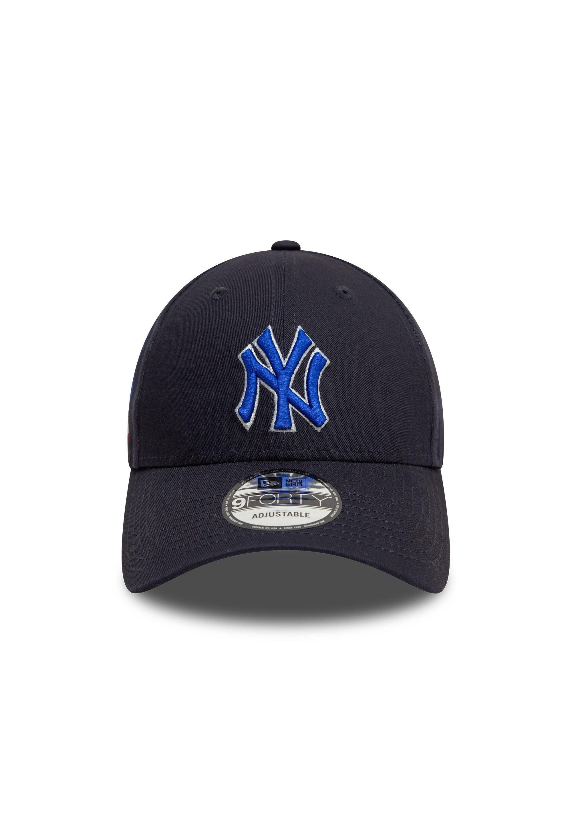 New Era Baseball Cap New York Yankees MLB Sidepatch Marineblau Verstellbare 9Forty Cap New (1-St)