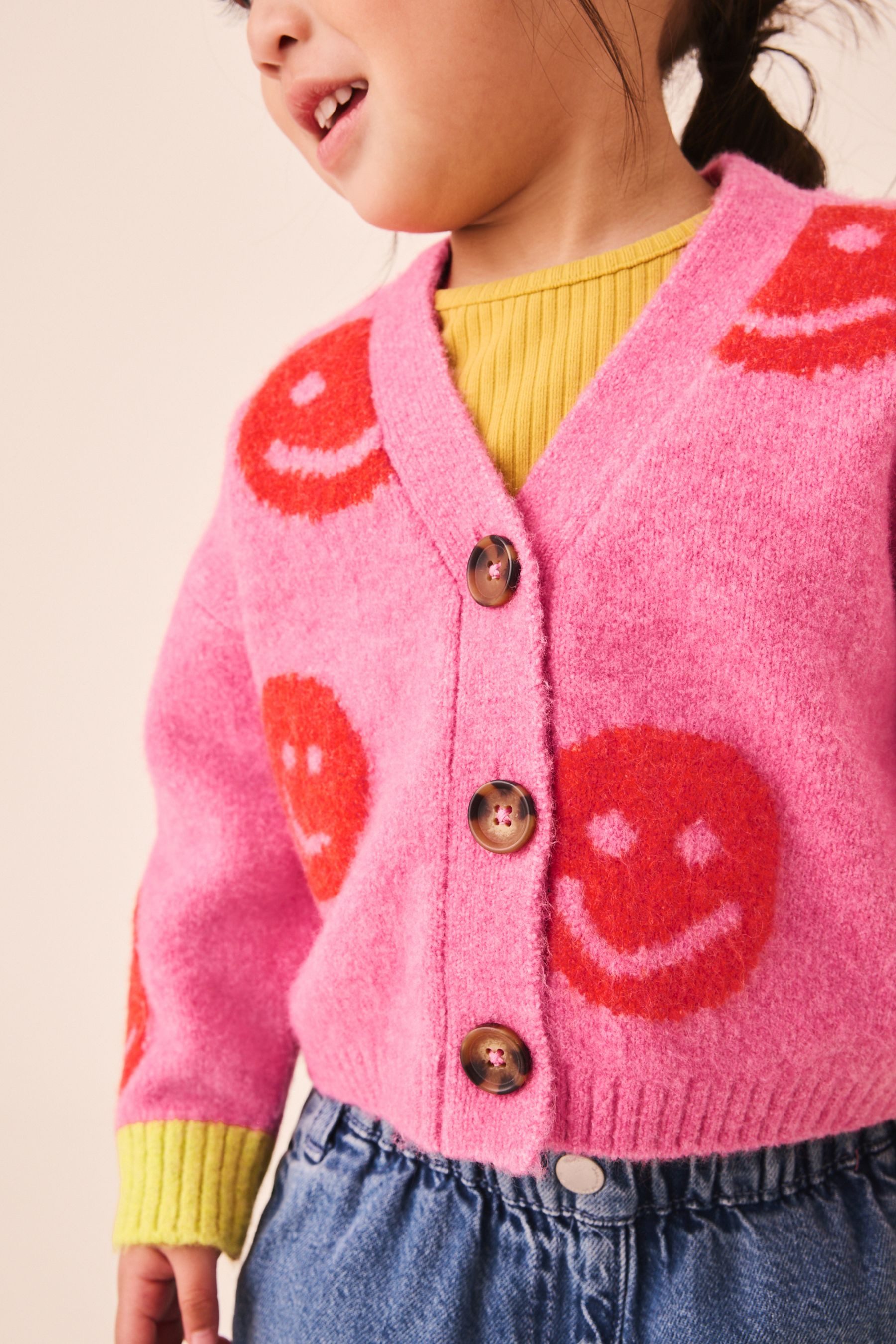 Next Cardigan Strickjacke mit V-Ausschnitt (1-tlg)