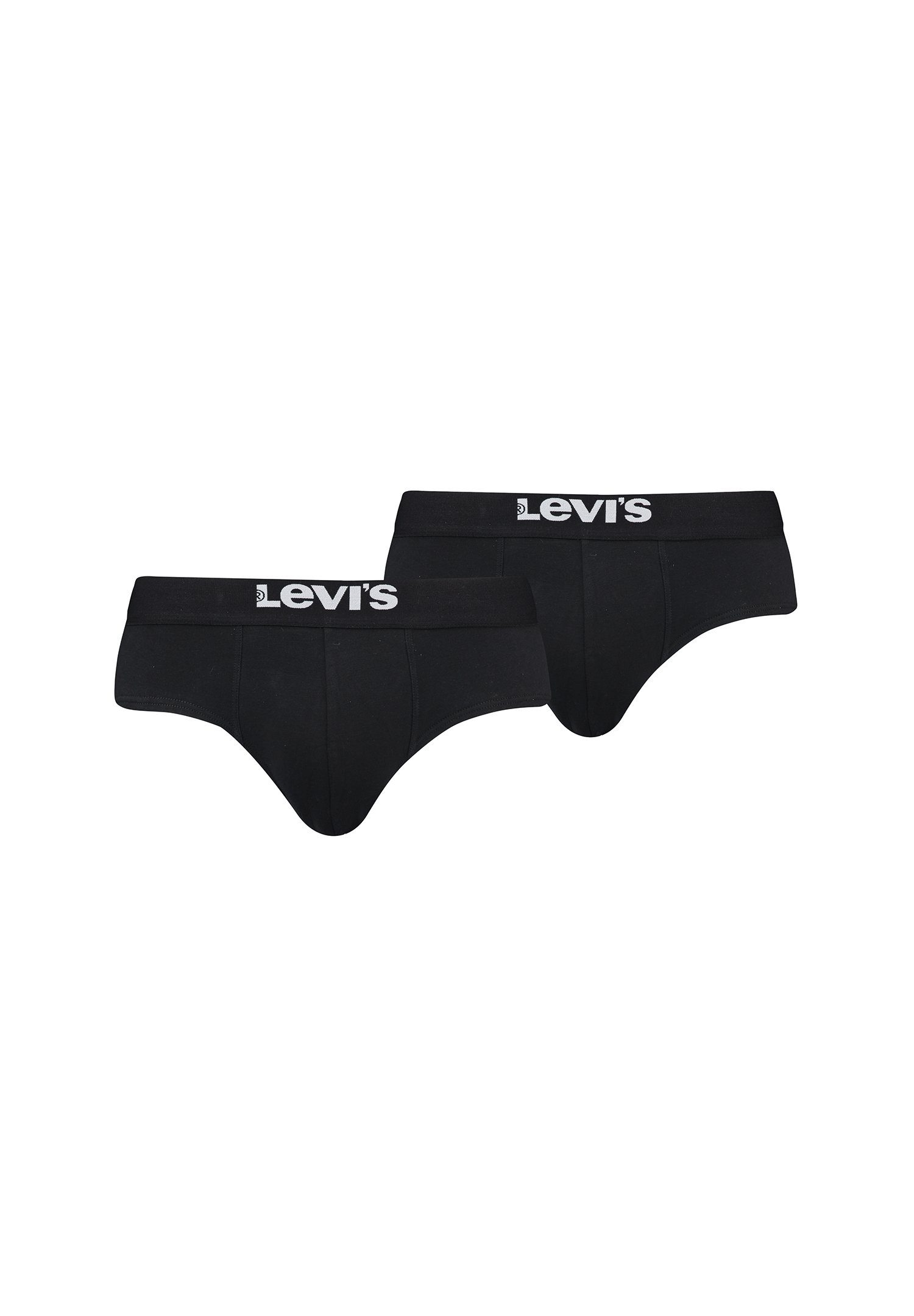 Levi's® Boxershorts MEN 2-St., BRIEF Pack ORGANIC 2er-Pack) (Set, BASIC SOLID CO 2er Black