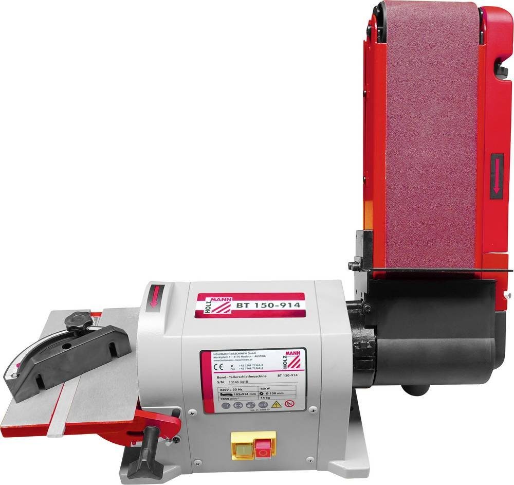 Holzmann Multischleifer Holzmann Maschinen BT150-914_230V Band- und Tellerschleifer 450 W 15