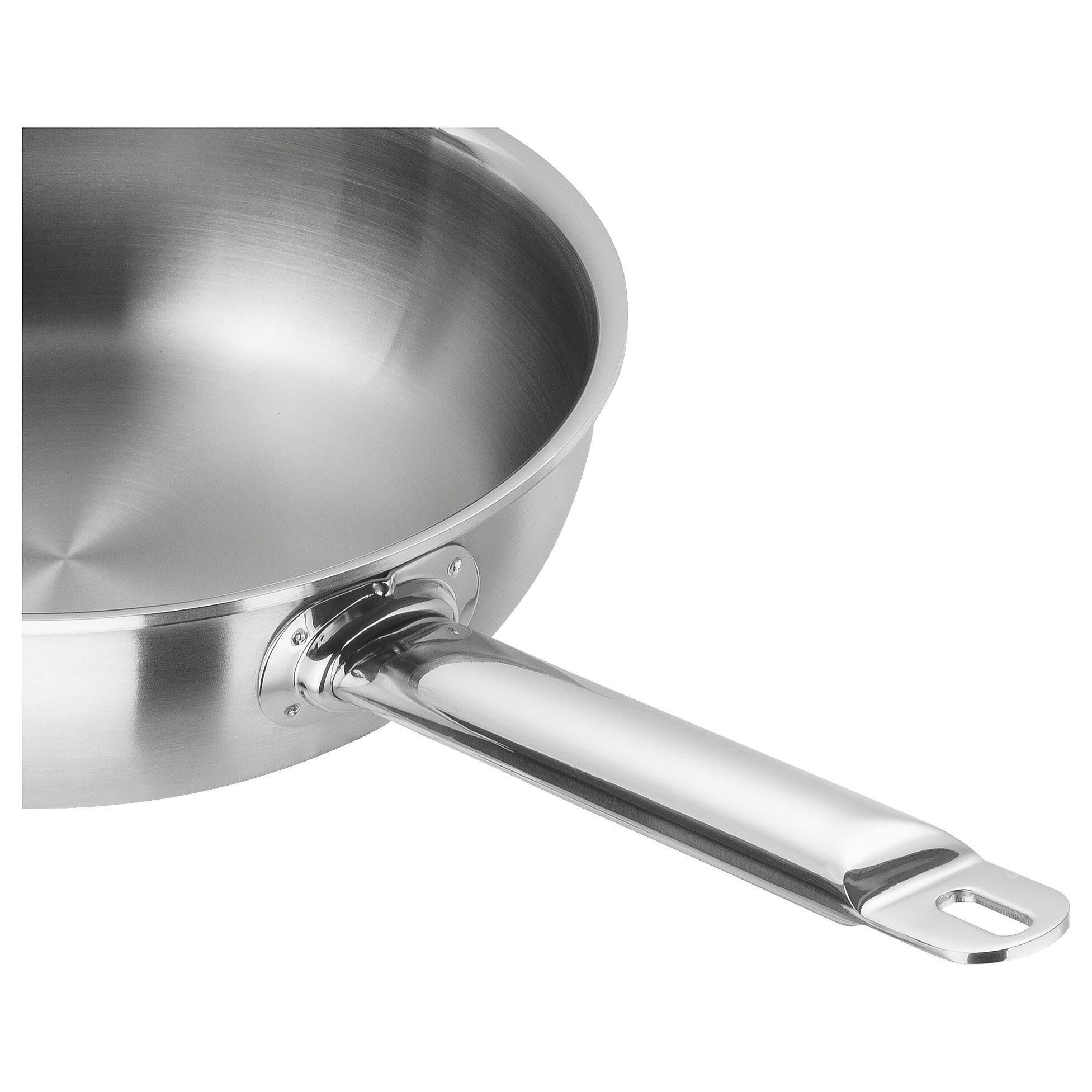 Zwilling Bratpfanne ZWILLING Pro Bratpfanne 26 cm, 18/10 Edelstahl, Silber alle Herdarten, (1-tlg)