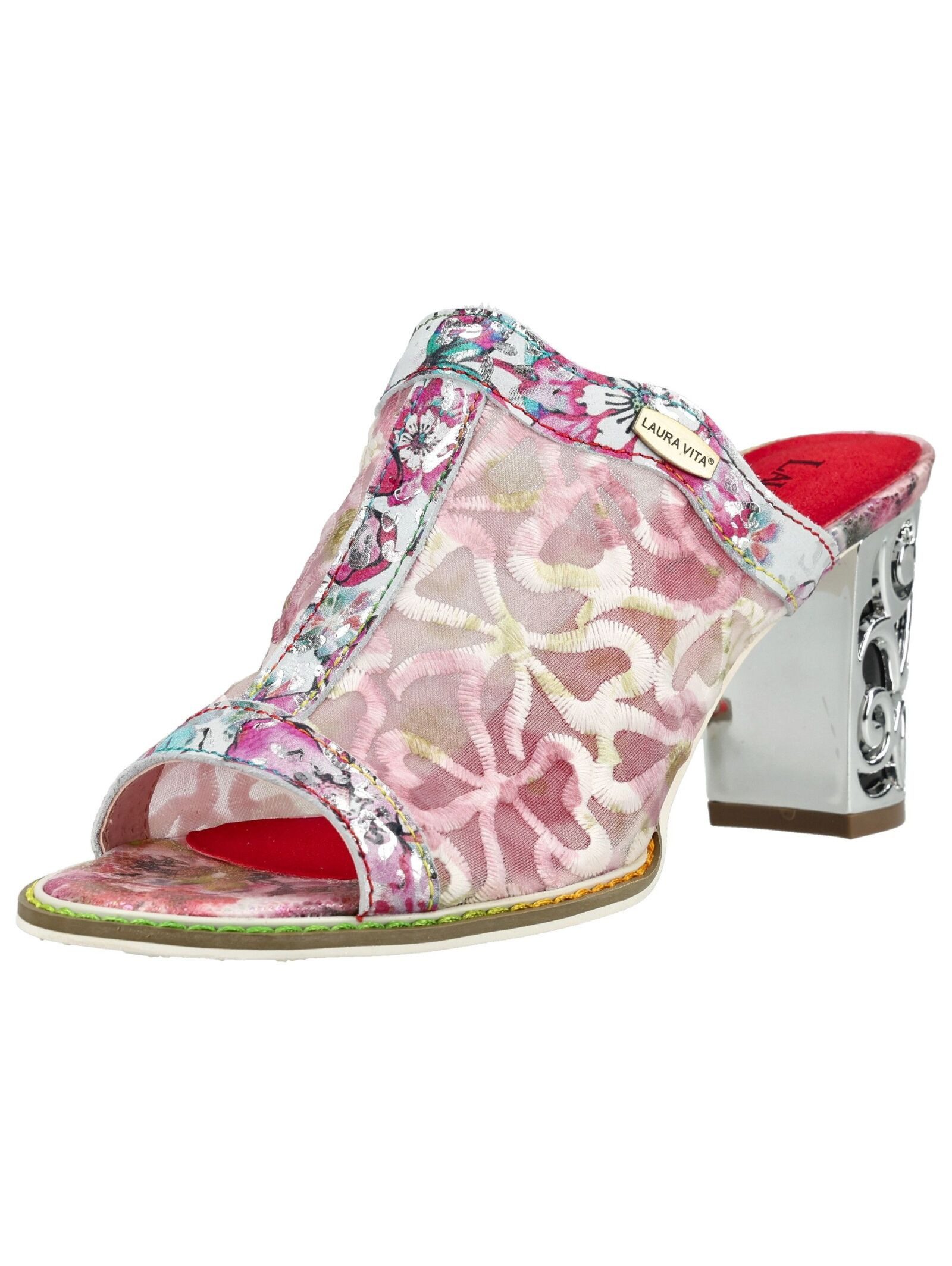 LAURA VITA Pantoletten Leder/Textil Pantolette