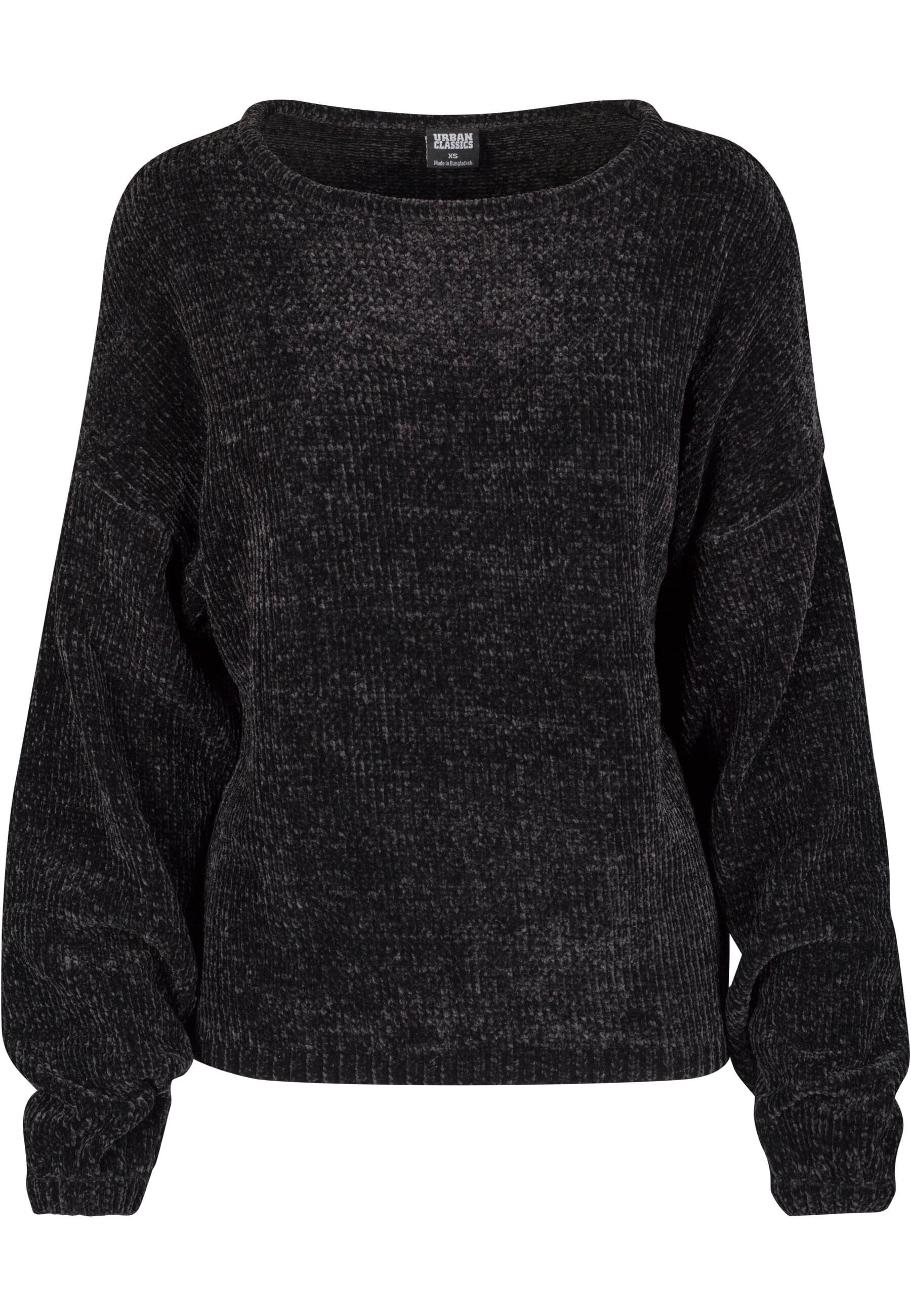 URBAN CLASSICS Rundhalspullover Urban Classics Damen Ladies Oversize Chenille Sweater (1-tlg)