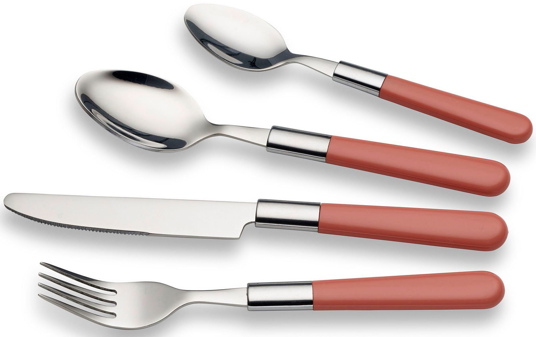 ECHTWERK Besteck-Set Bistro Besteck Set, Campingbesteck (16-tlg), 4 Personen, Edelstahl 18/0, Picknickbesteck